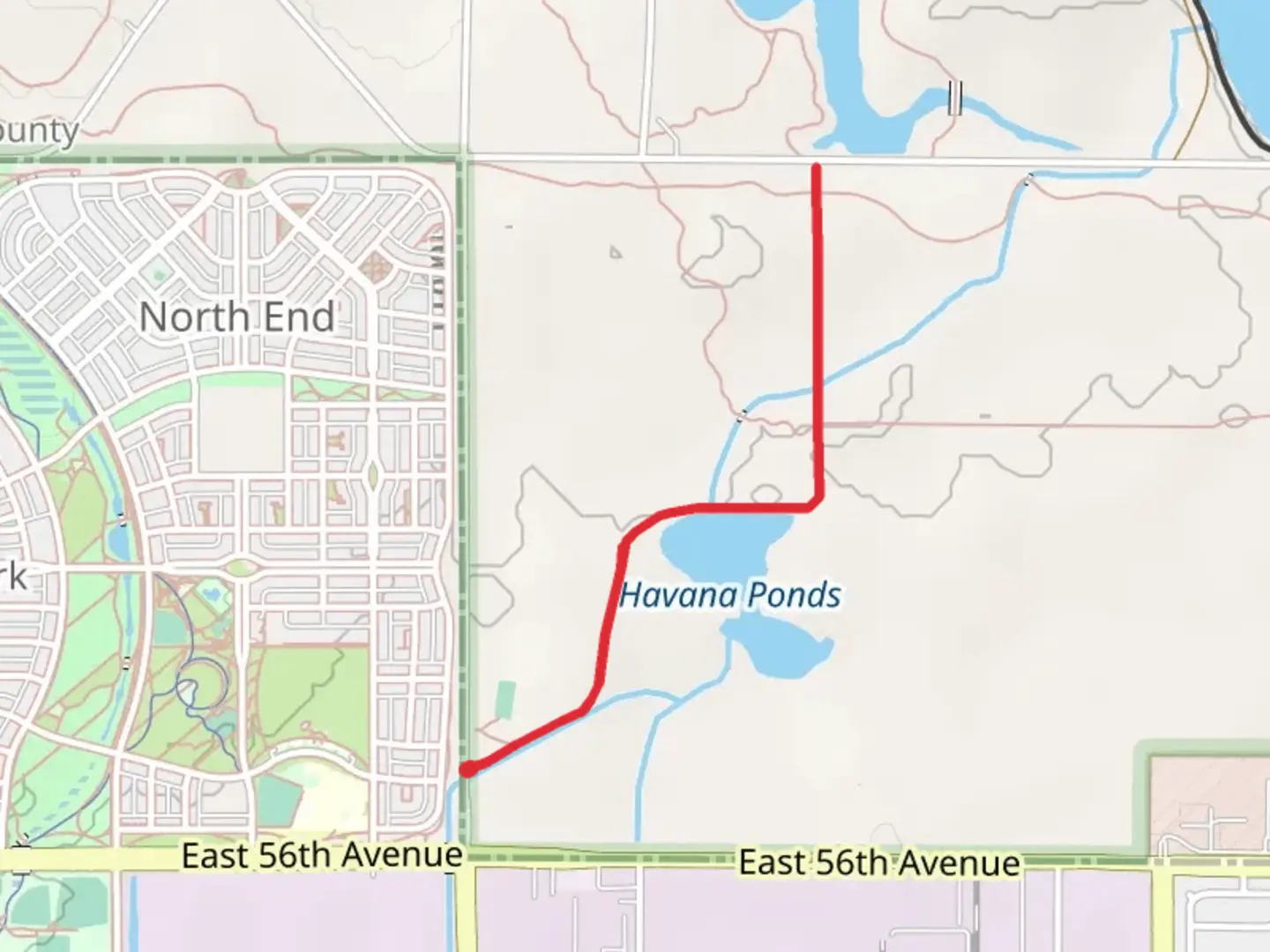 An image depicting the trail Havana Pond via Woodland Trail and its surrounding area.