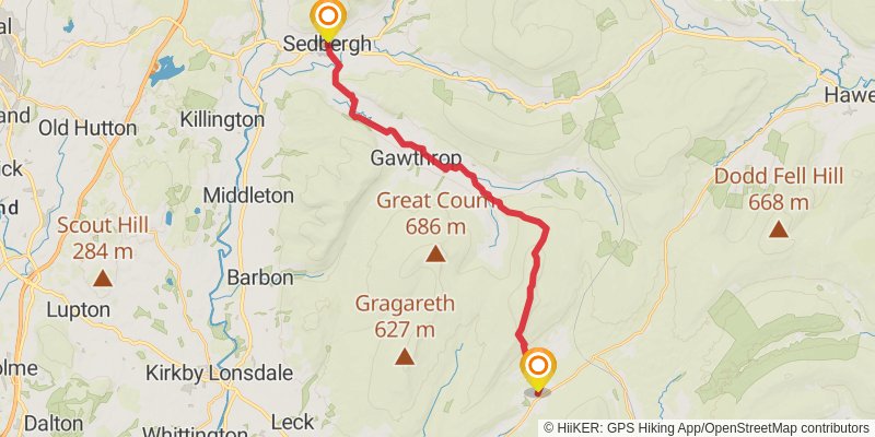 Head to Head Walk stage 12 Map
