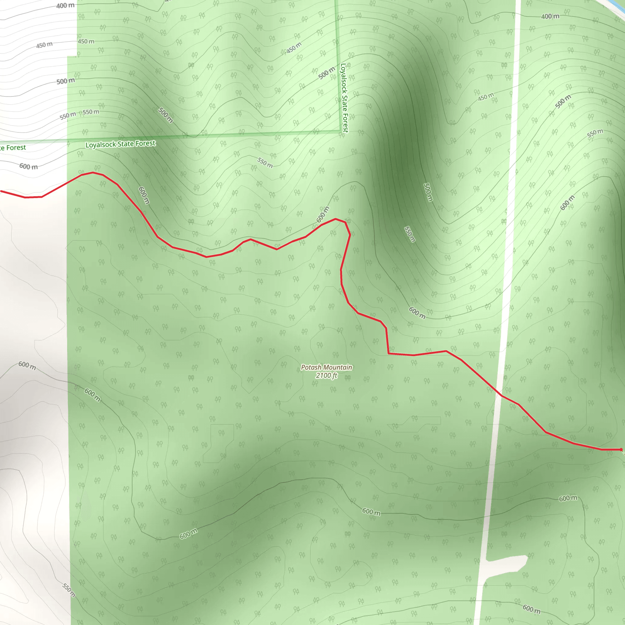 Potash Mountain mobile static map