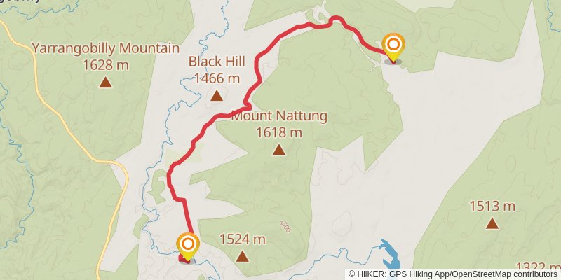 Australian Alps Walking Track stage 38 Map