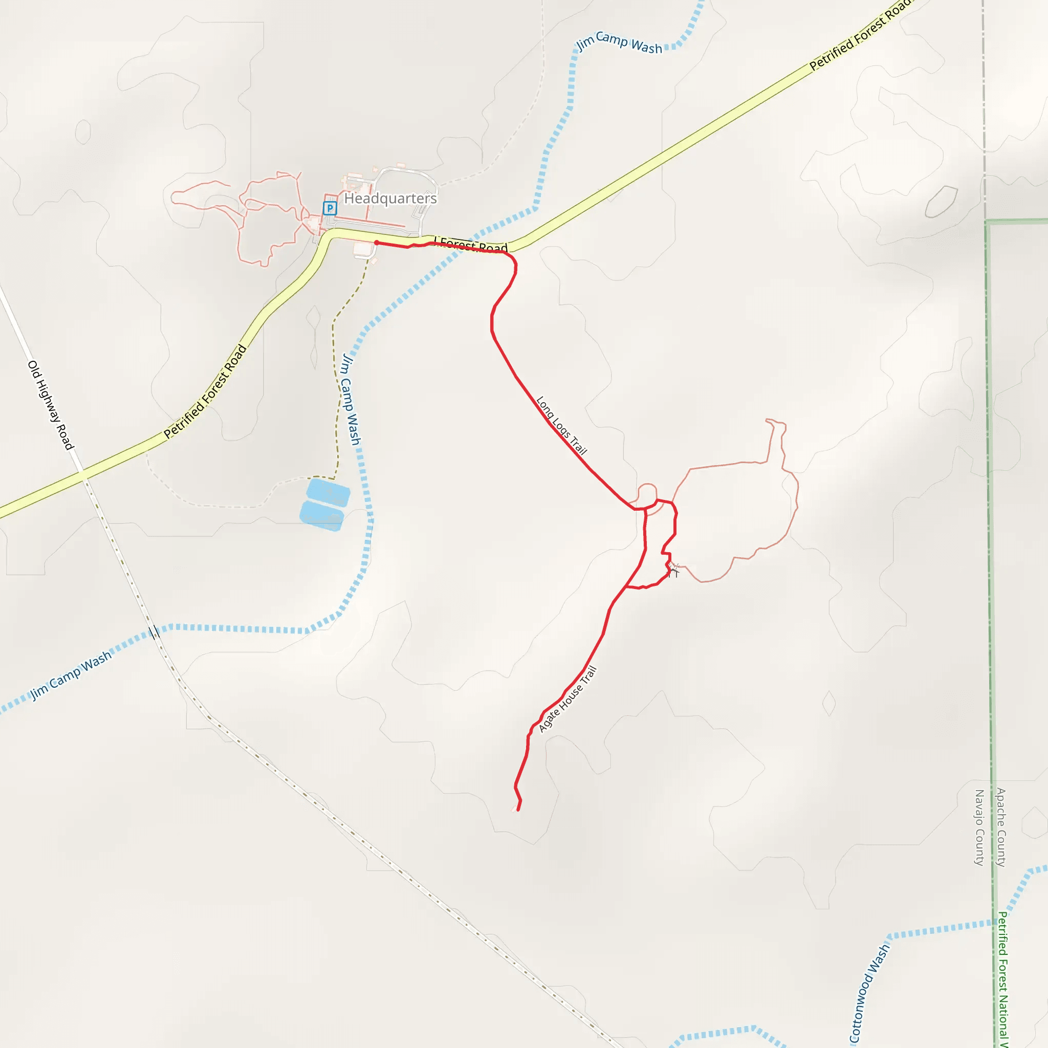 Long Logs Trail mobile static map