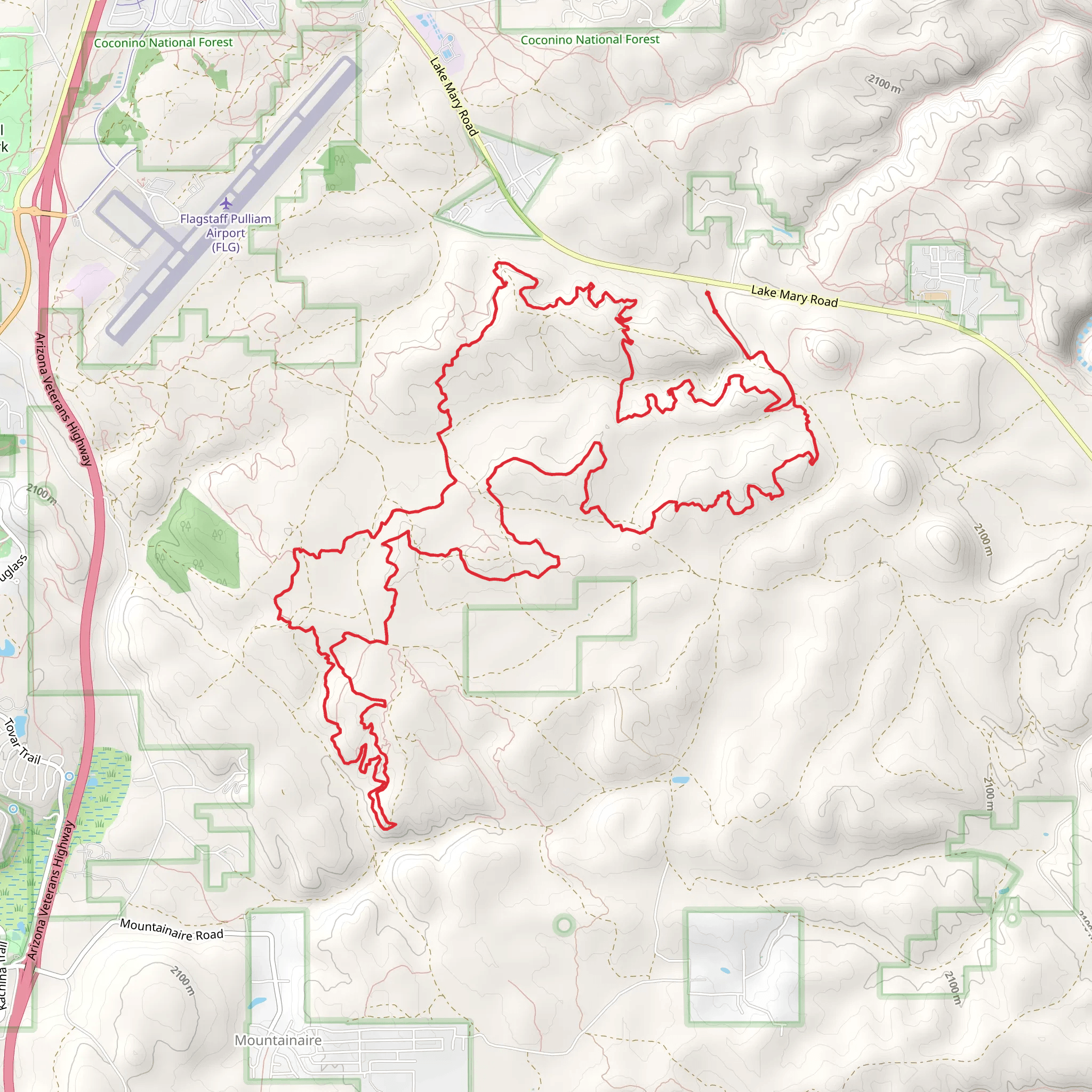 Airport Loop mobile static map