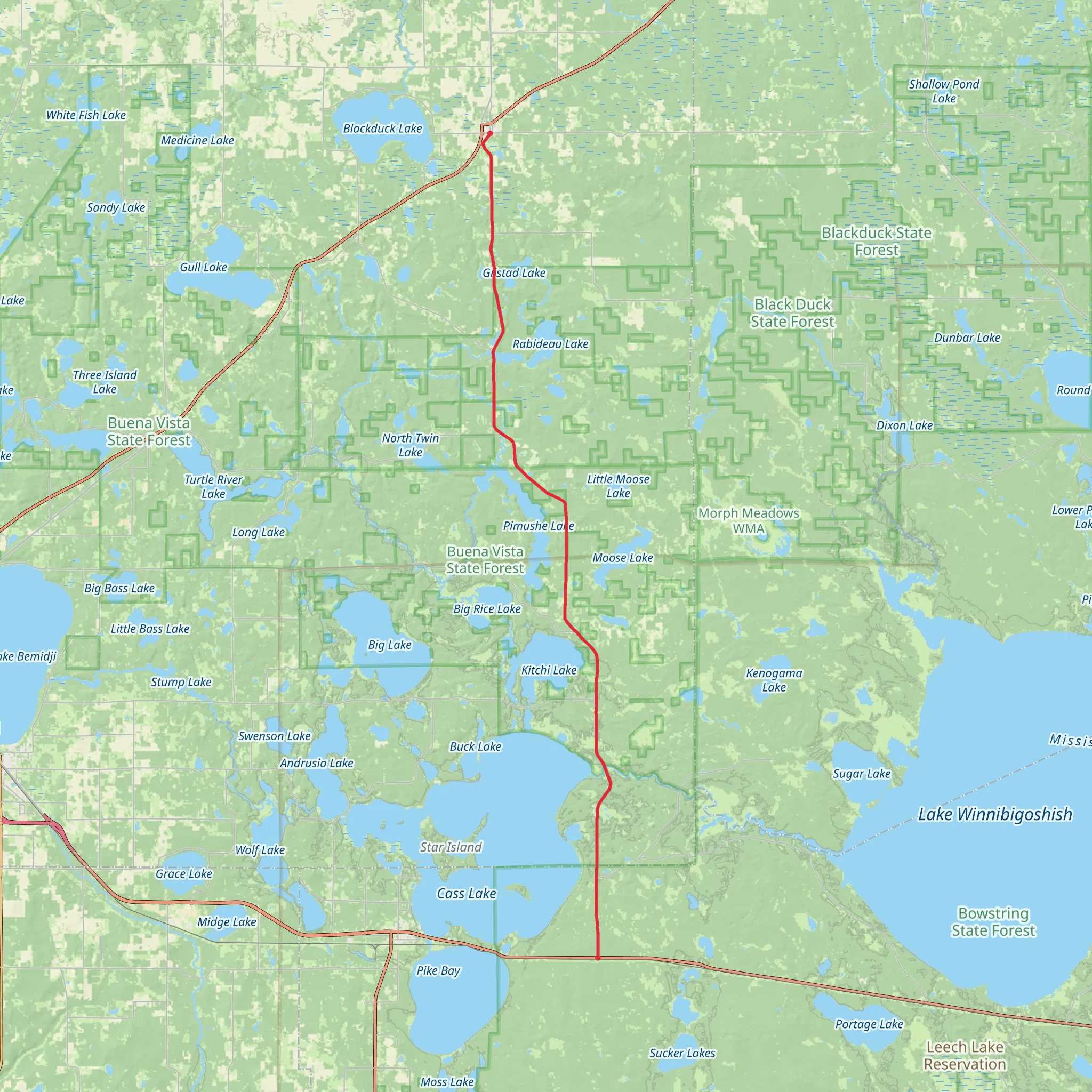 Scenic Highway Southeast Trail mobile static map
