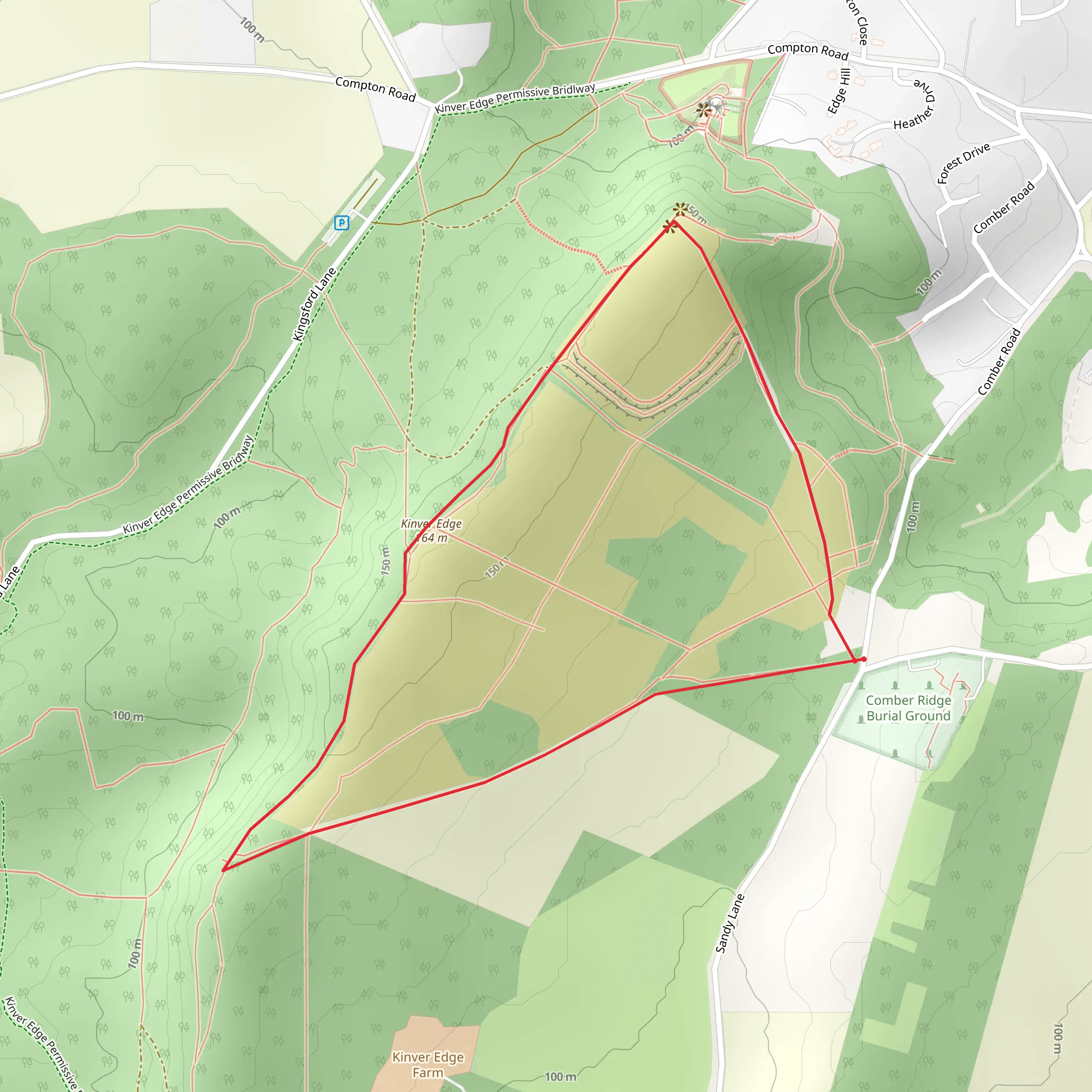 Heath Land Trail mobile static map