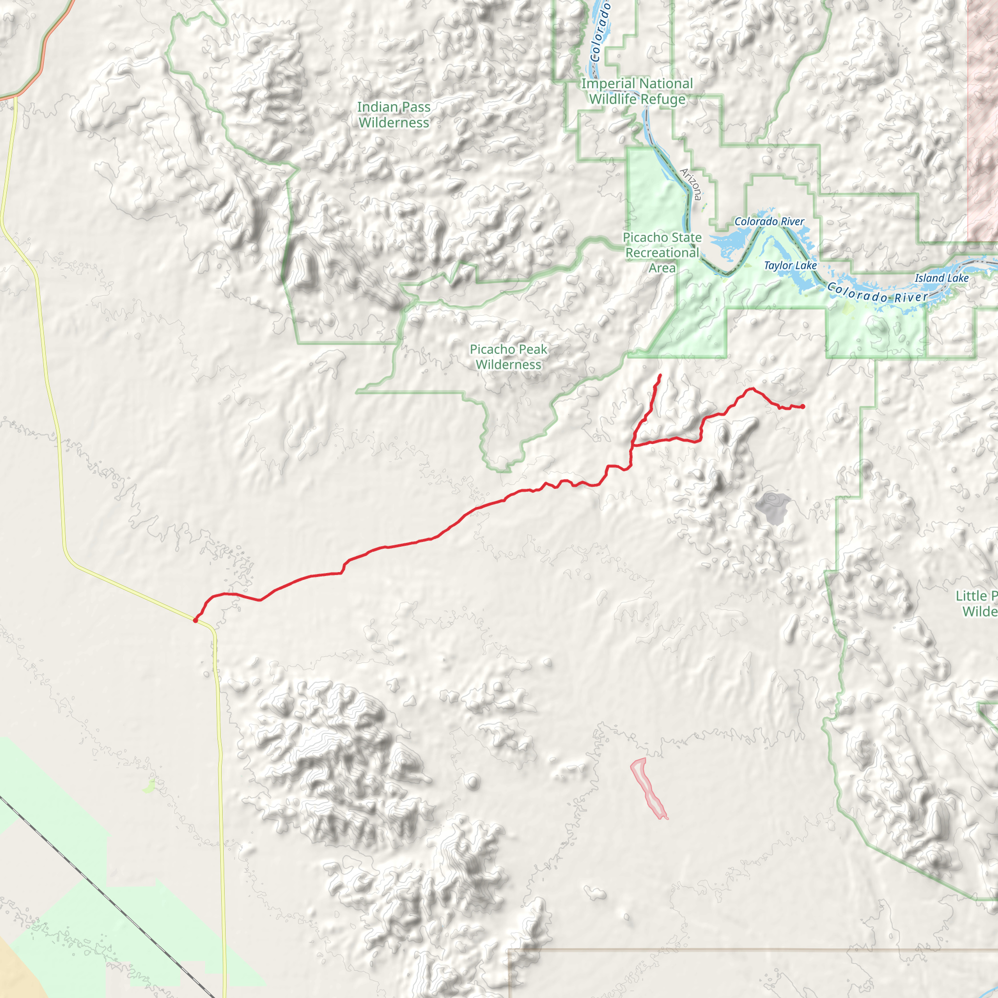 Hyduke Road and Bear Canyon mobile static map