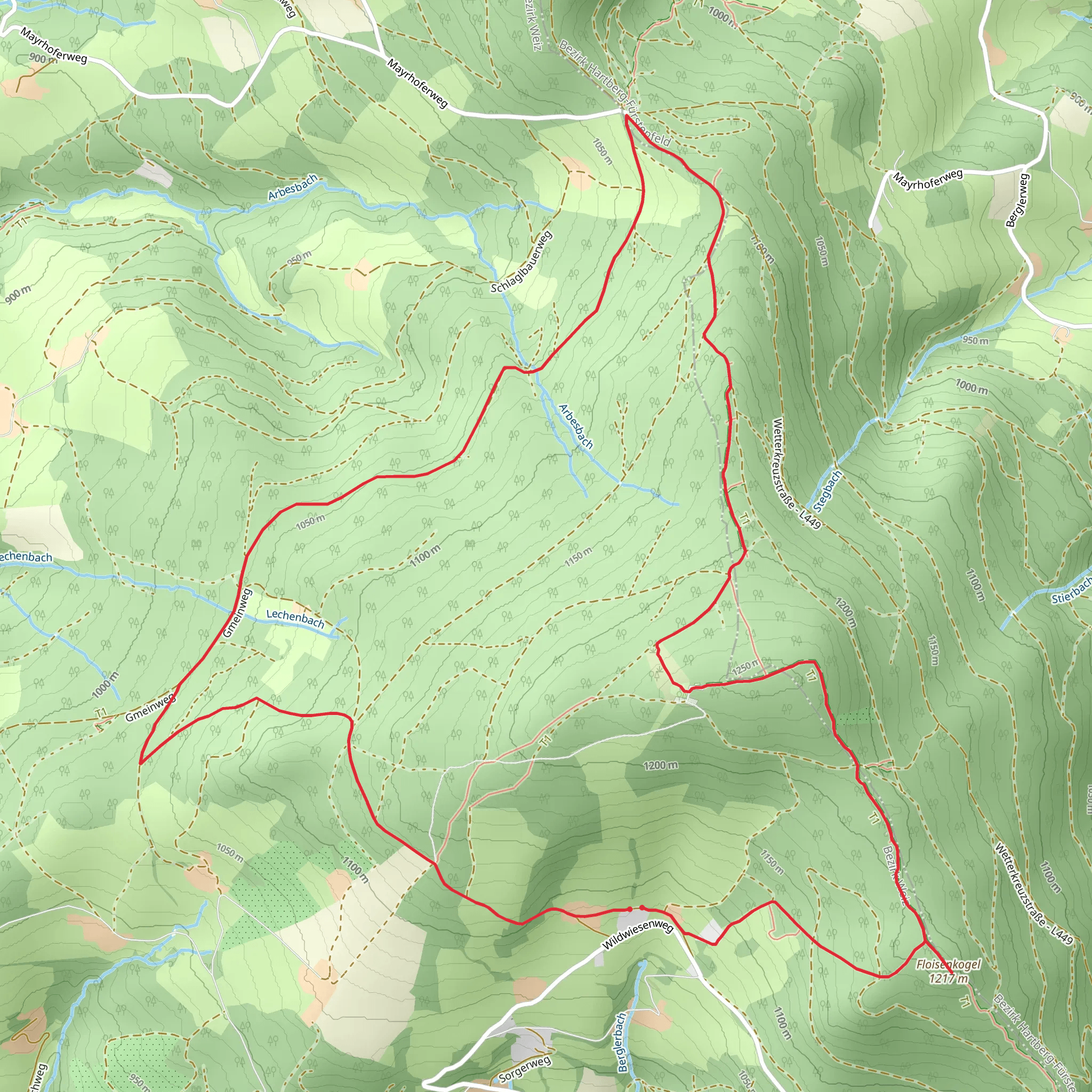 Cult Hike to the Wild Meadow - Sun Trail mobile static map