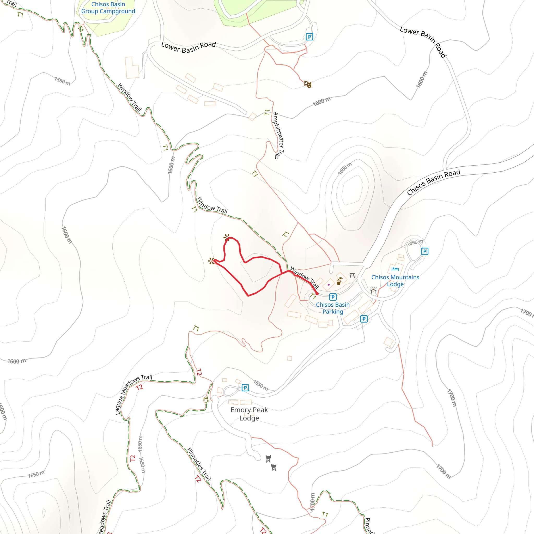 Window View Trail mobile static map