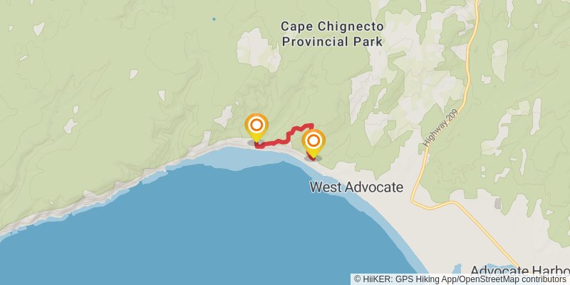 Cape Chignecto Coastal Loop alt 2 Map