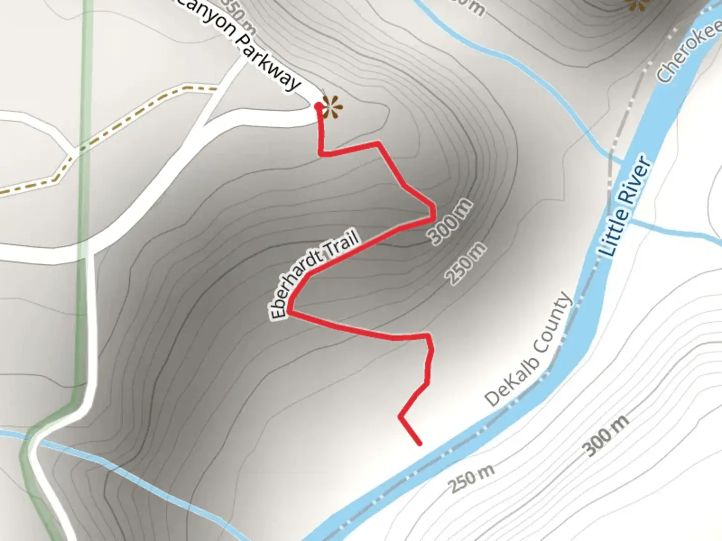An image depicting the trail Eberhart Trail - Little River and its surrounding area.