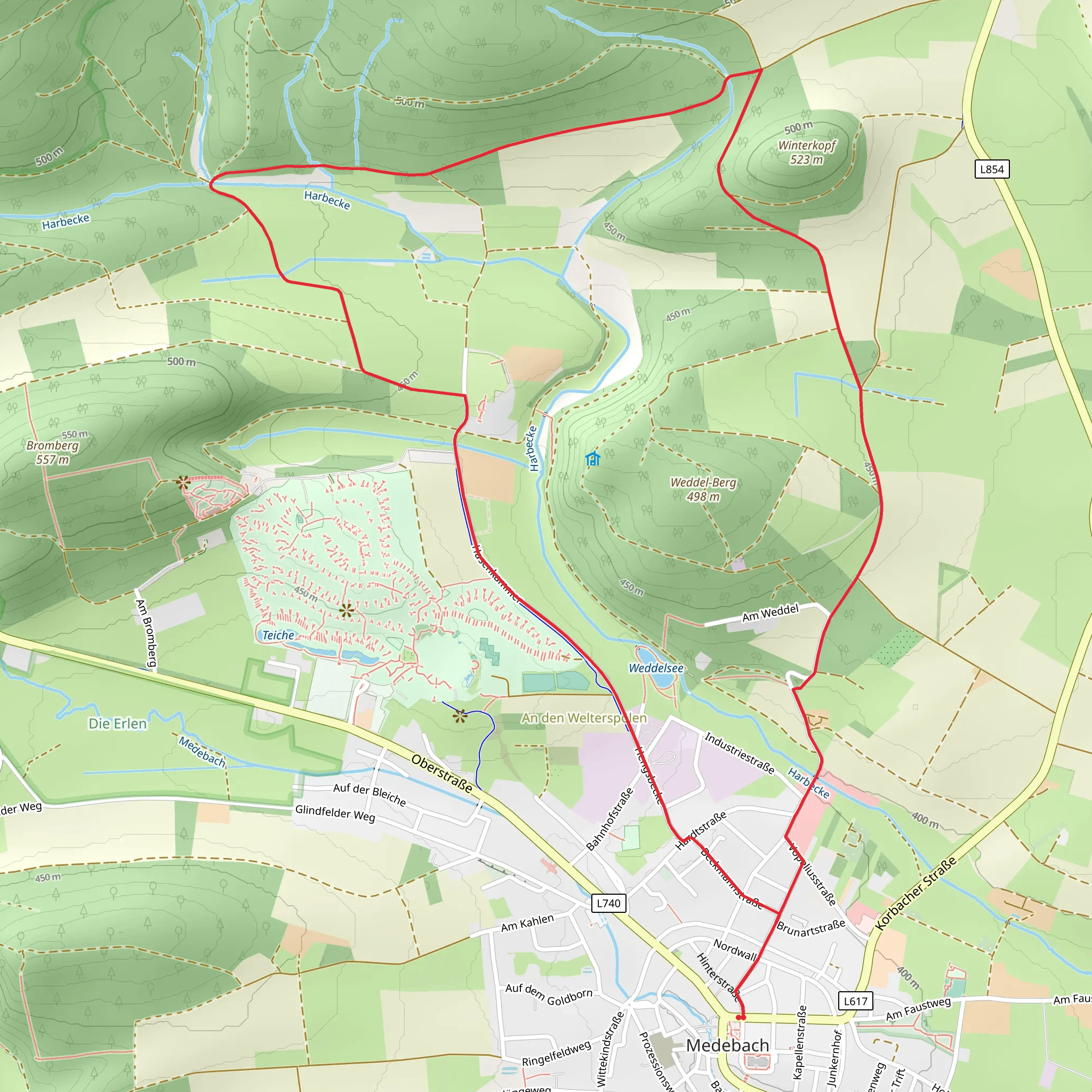 Medebach M3 Loop mobile static map