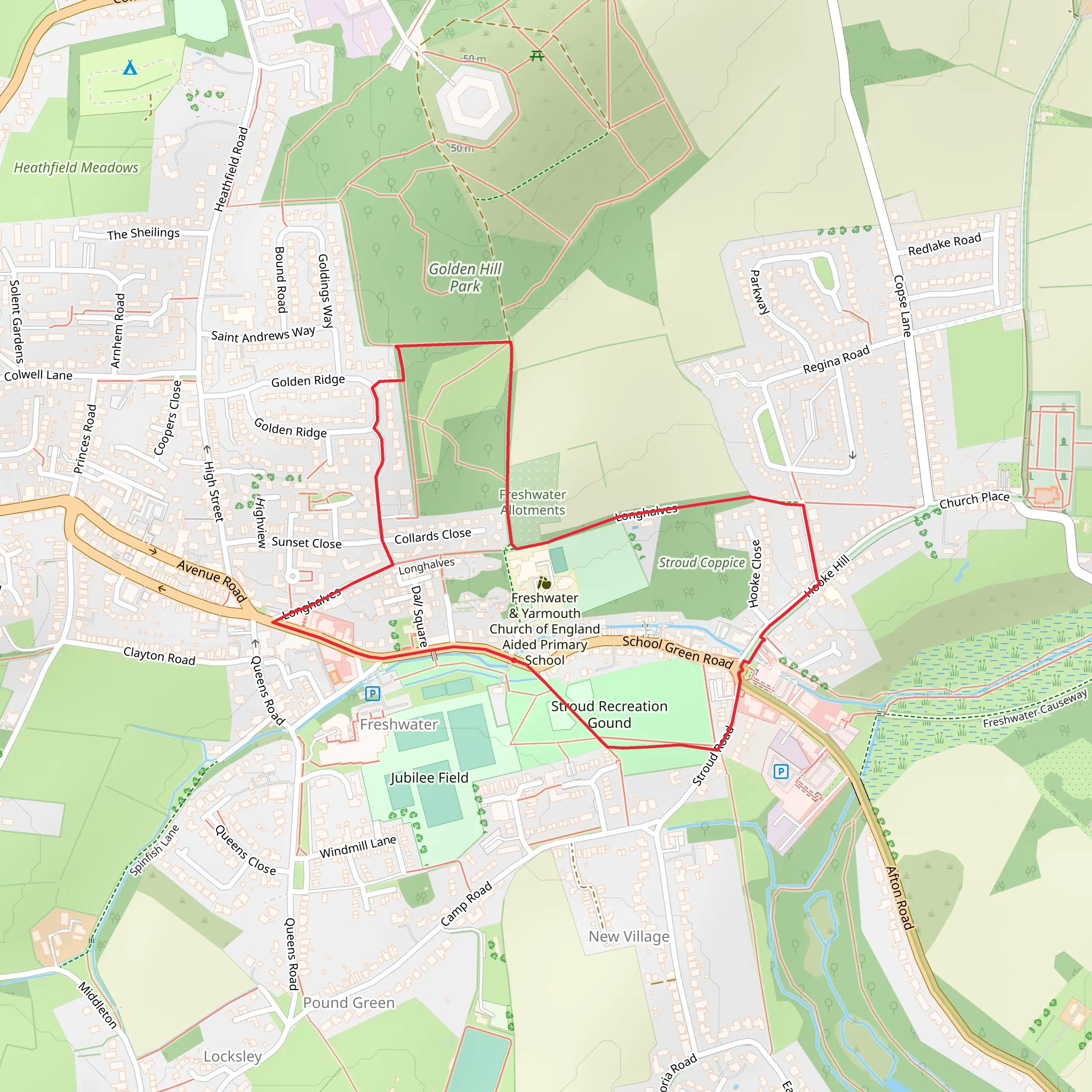 Freshwater City Walk mobile static map