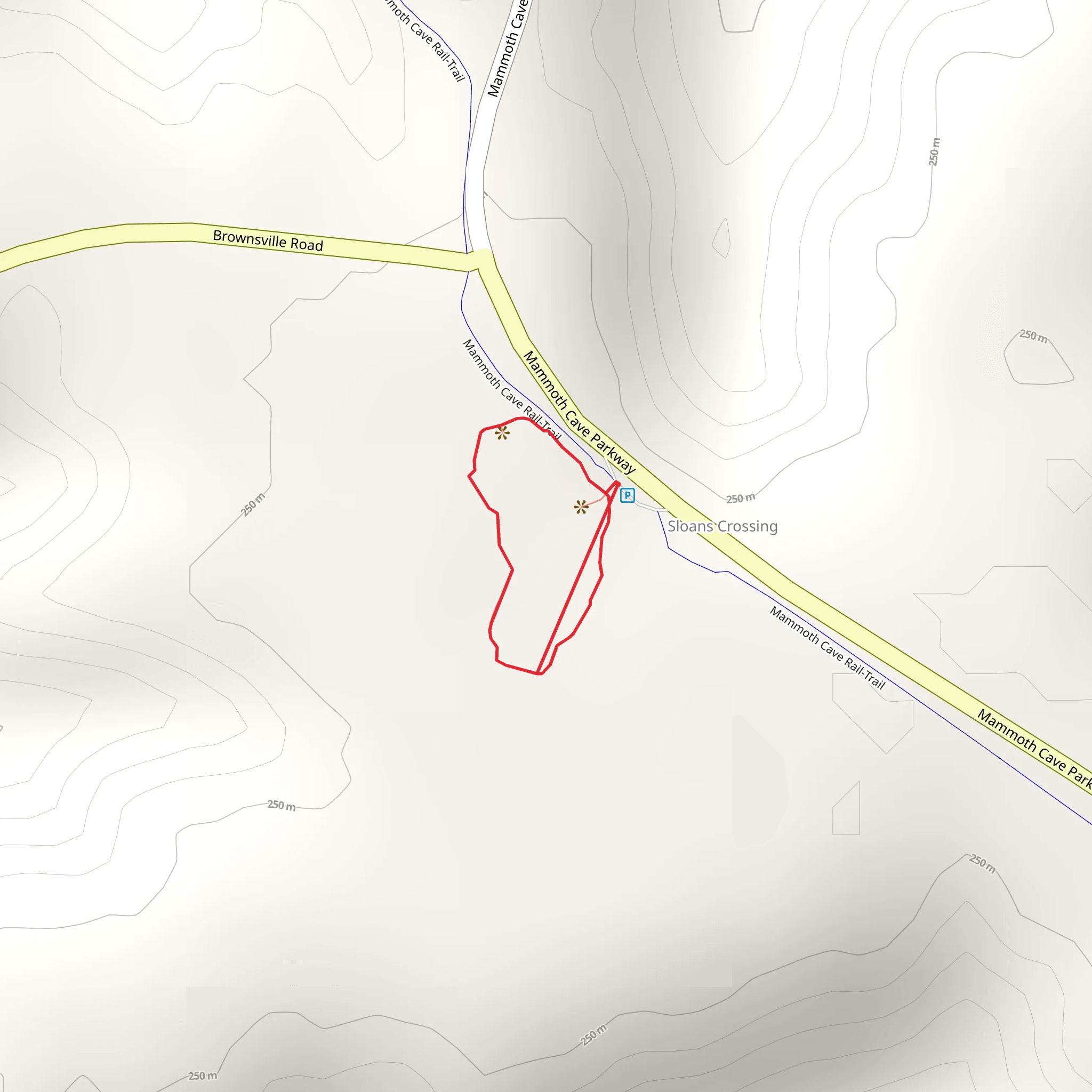 Sloans Crossing Pond Walk Loop mobile static map