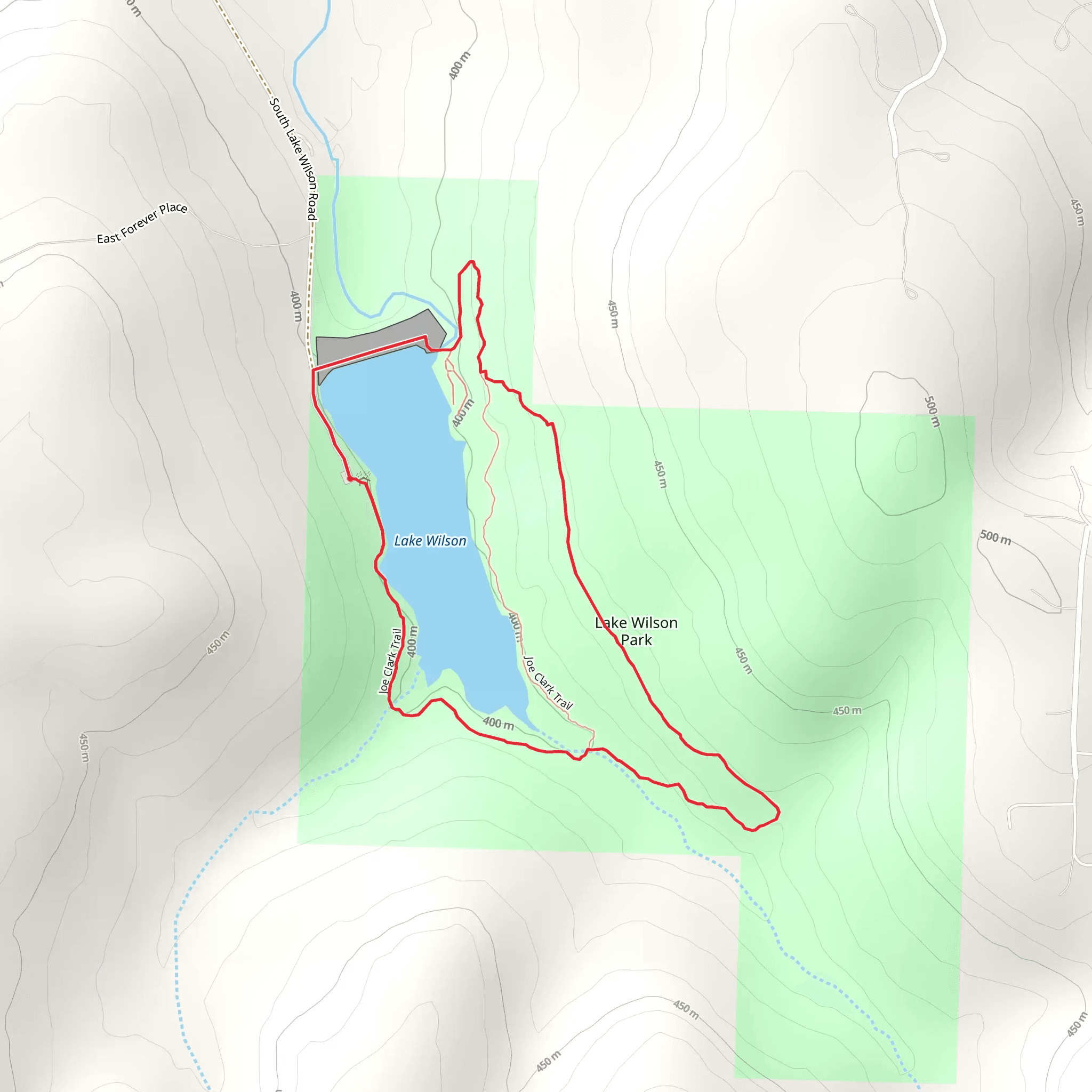 Lake Wilson - Joe Clark Loop Trail mobile static map