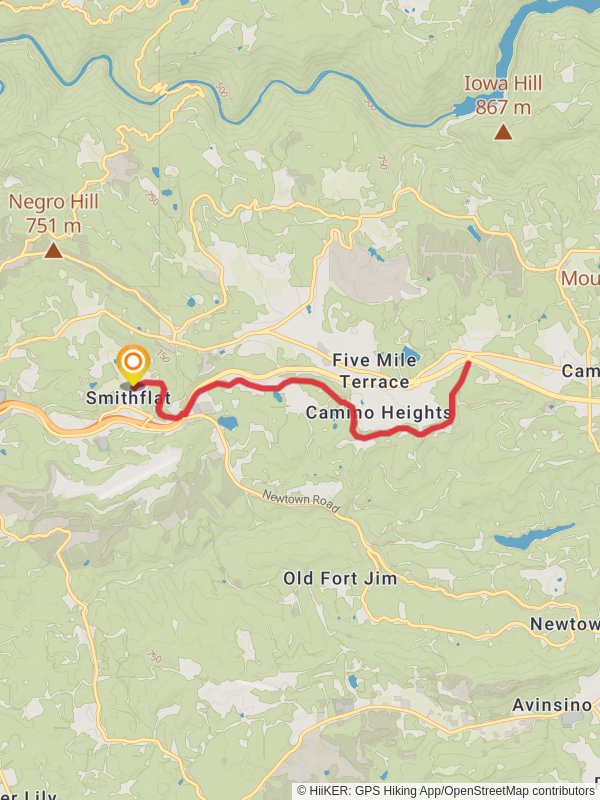 Smith Flat to Camino Heights