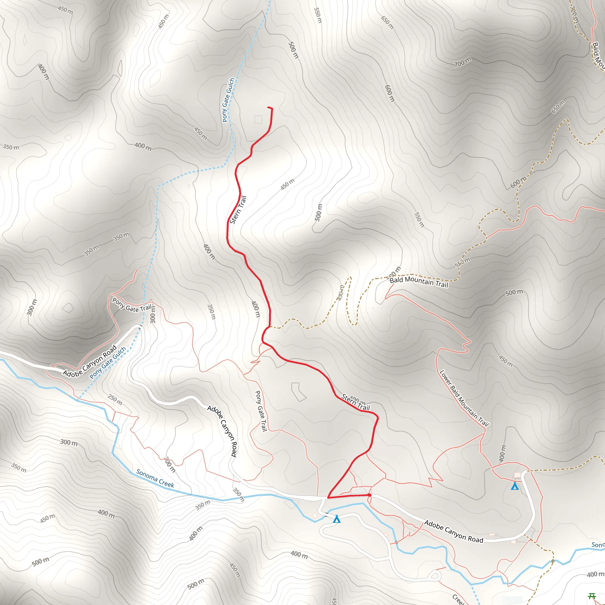 Stern Trail mobile static map