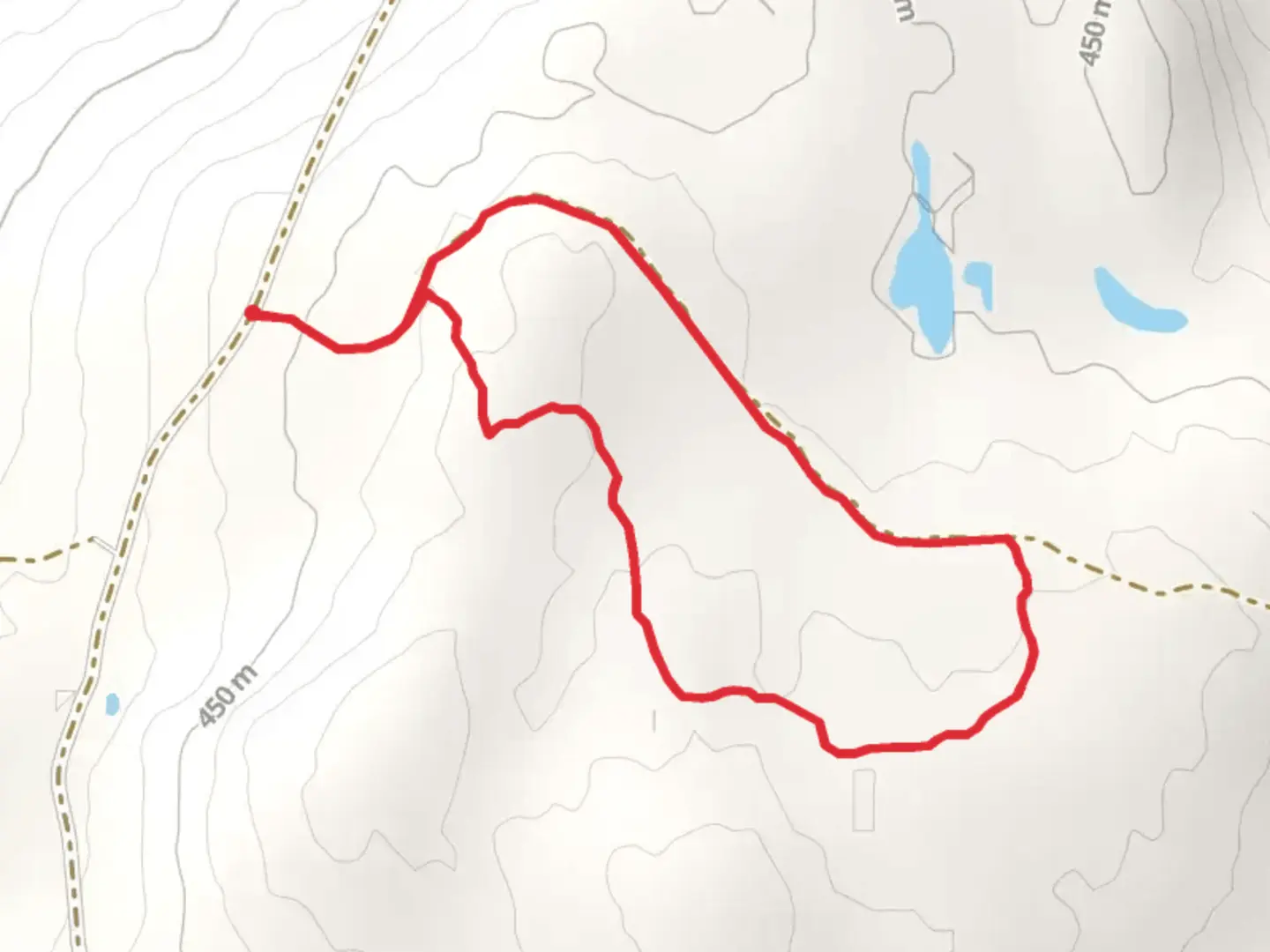 An image depicting the trail Black North Road Loop and its surrounding area.