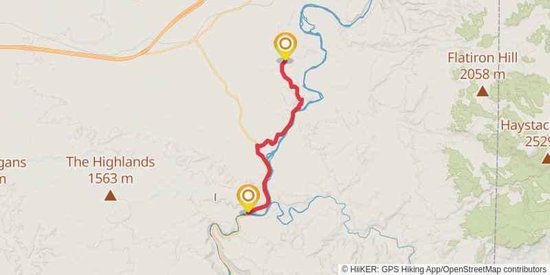 American Discovery Trail North Route stage 268 Map