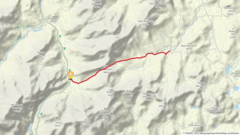 Haystack Notch Trail Out and Back