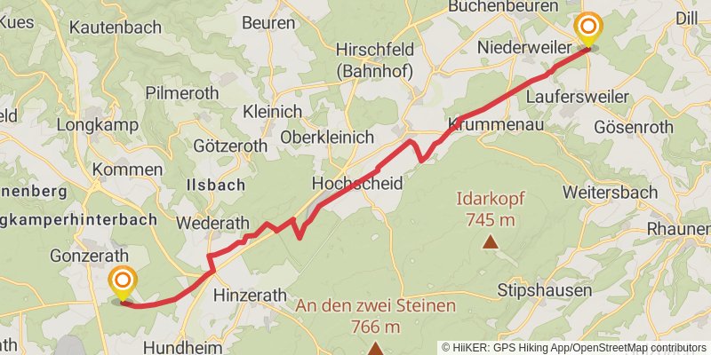 Ausoniusweg stage 3 Map