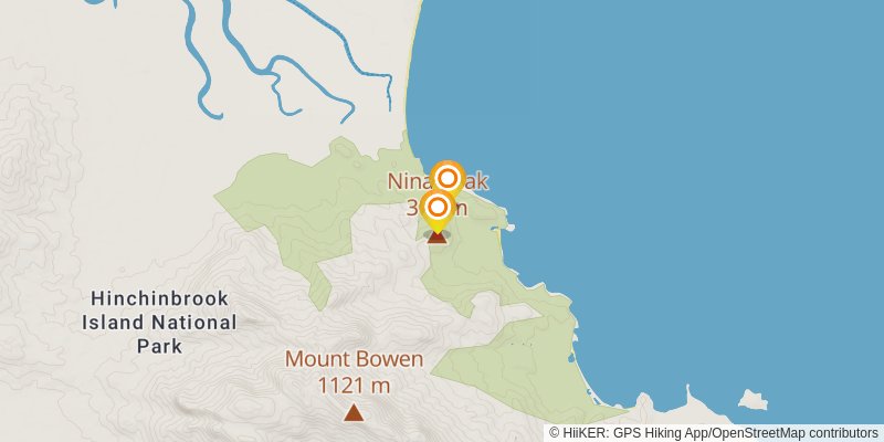 Thorsborne Trail spur 1 Map