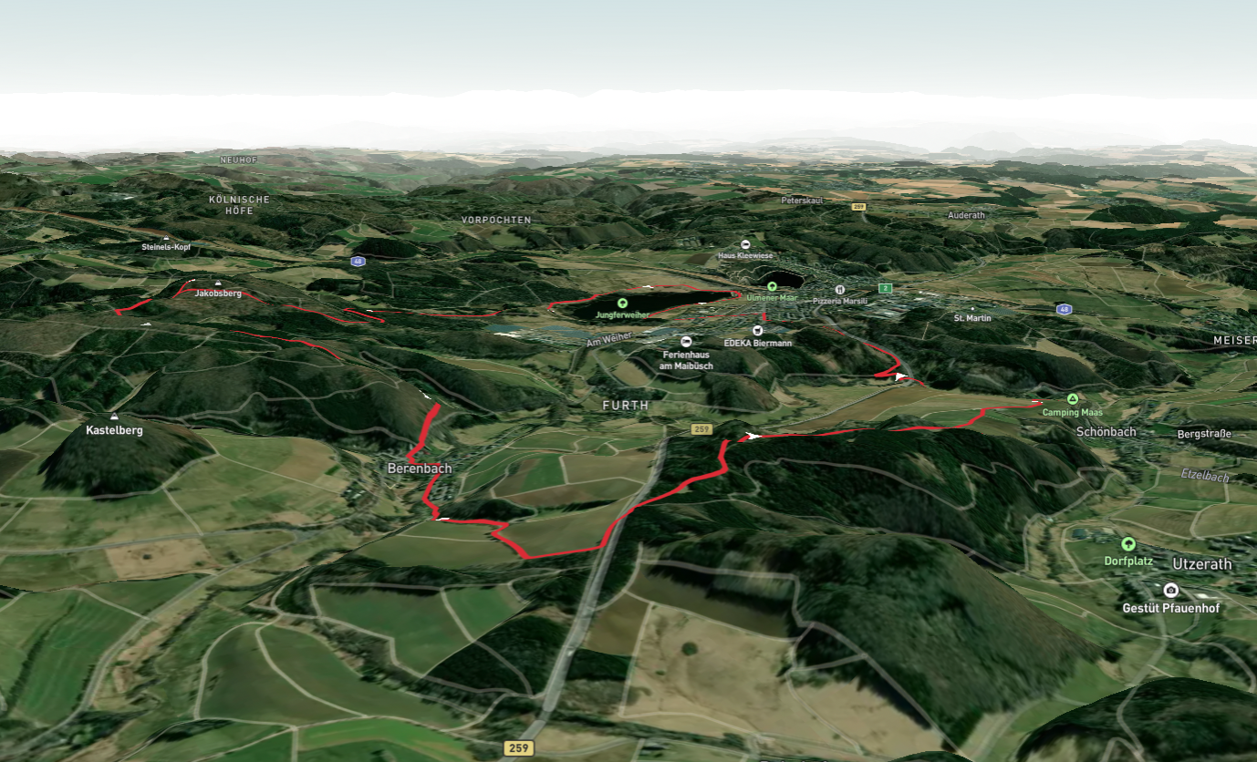 Jungferweiher via Vulkanweg