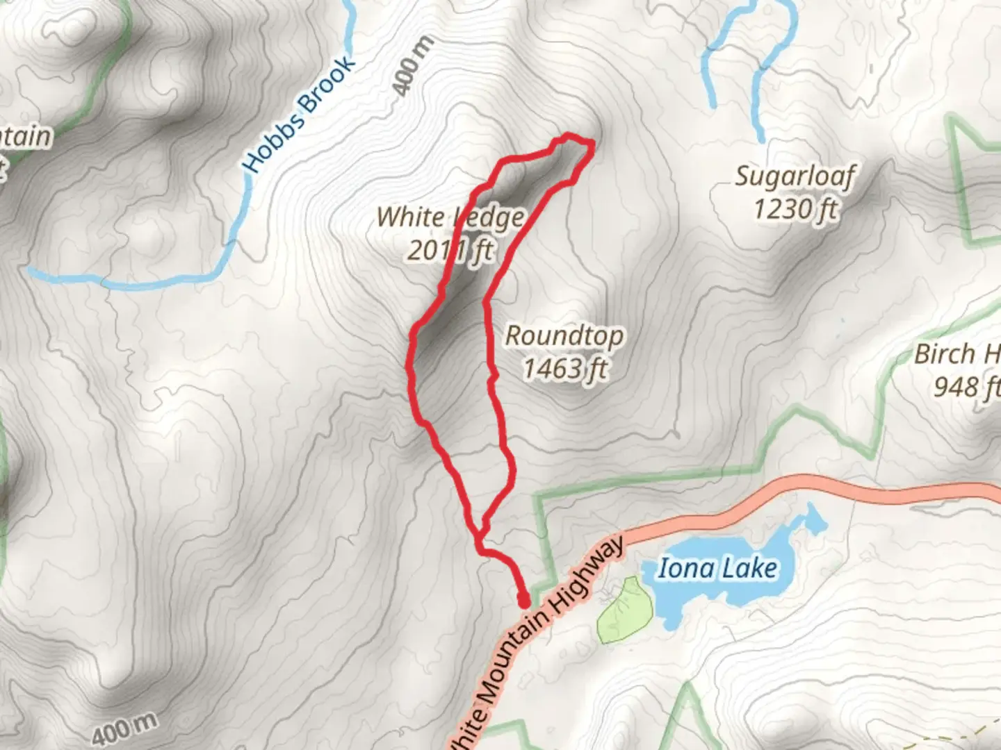 An image depicting the trail White Ledge Trail and its surrounding area.