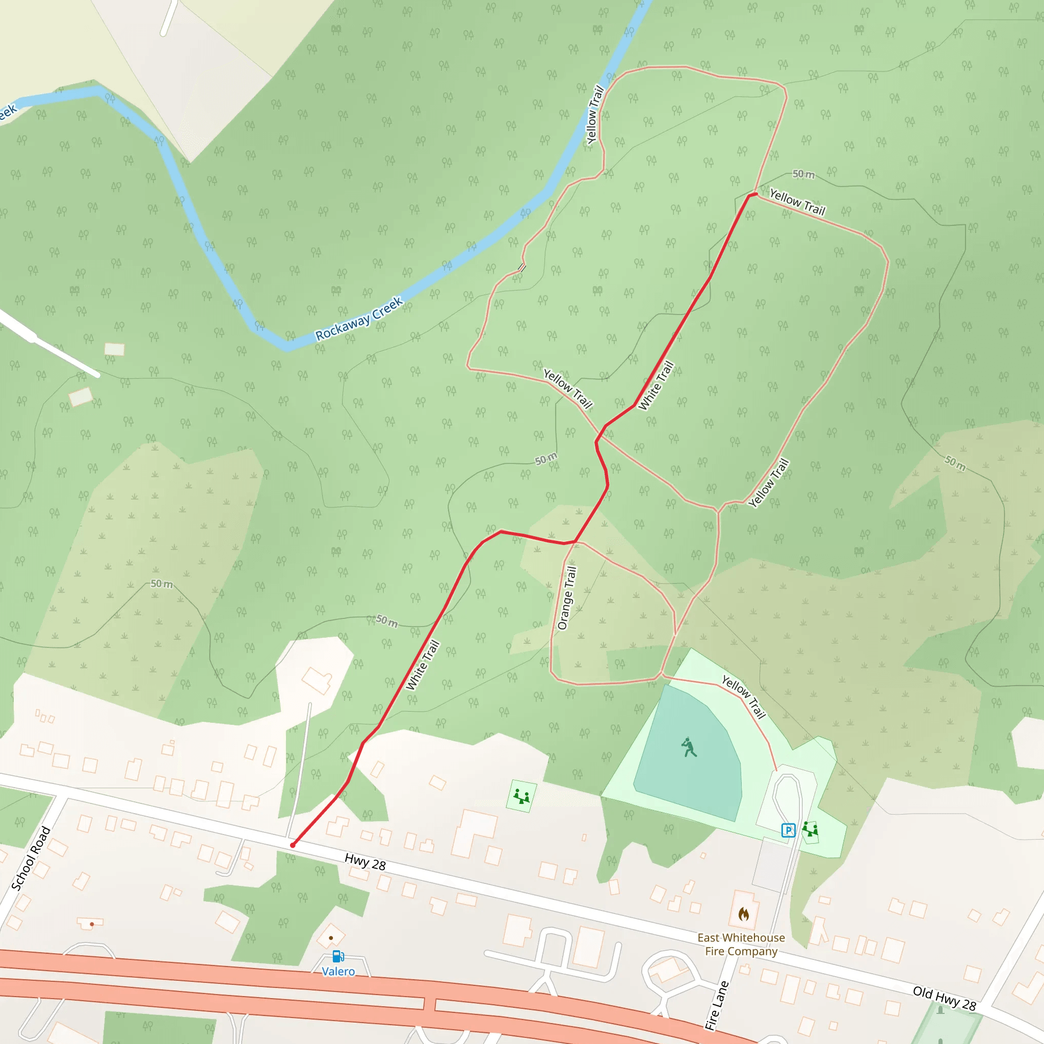 White Trail mobile static map