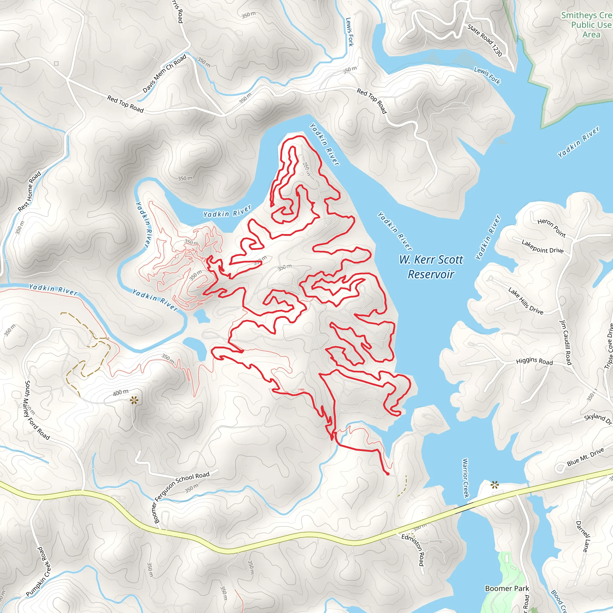 Warrior Creek Loop mobile static map
