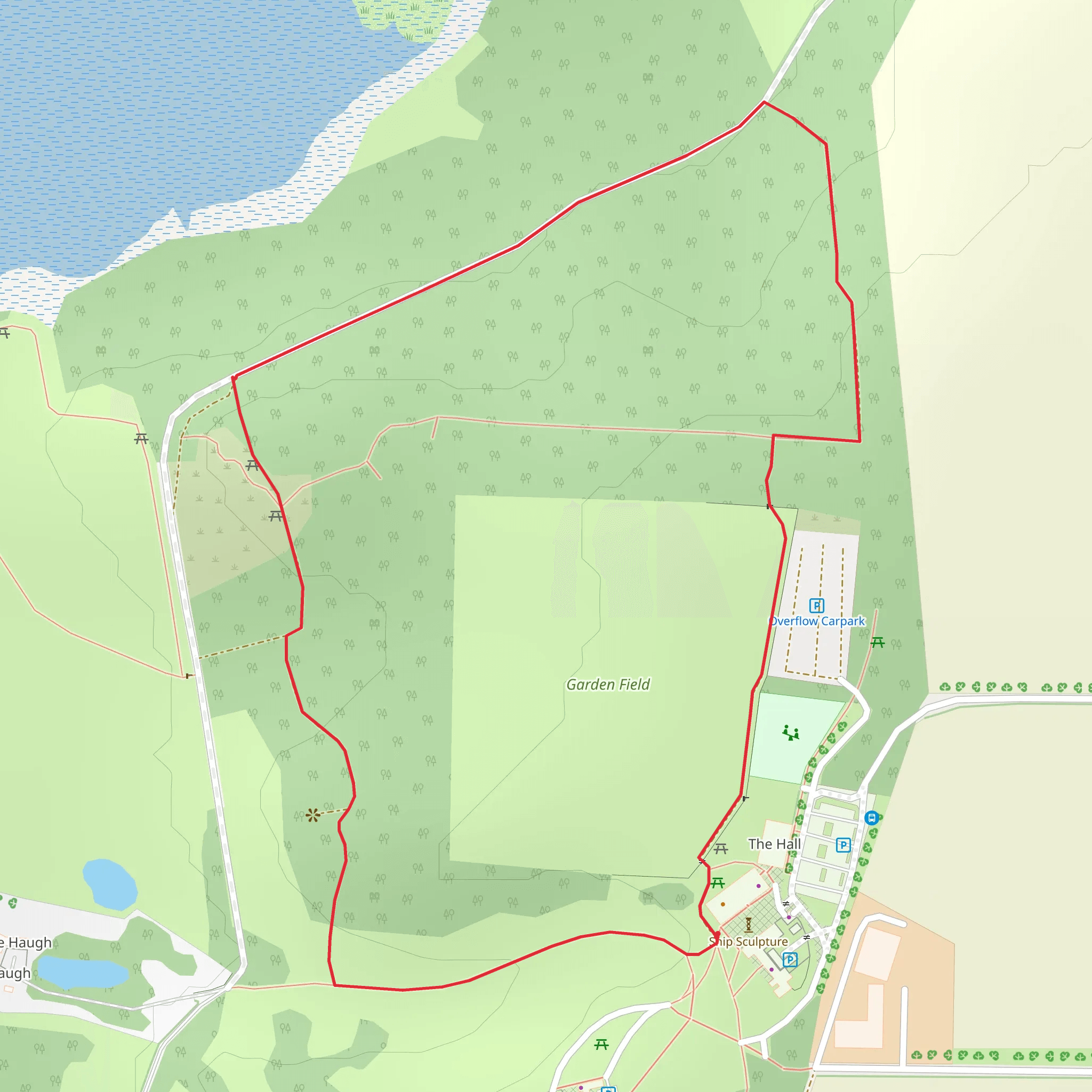 Sutton Hoo - Pinewood Walk mobile static map