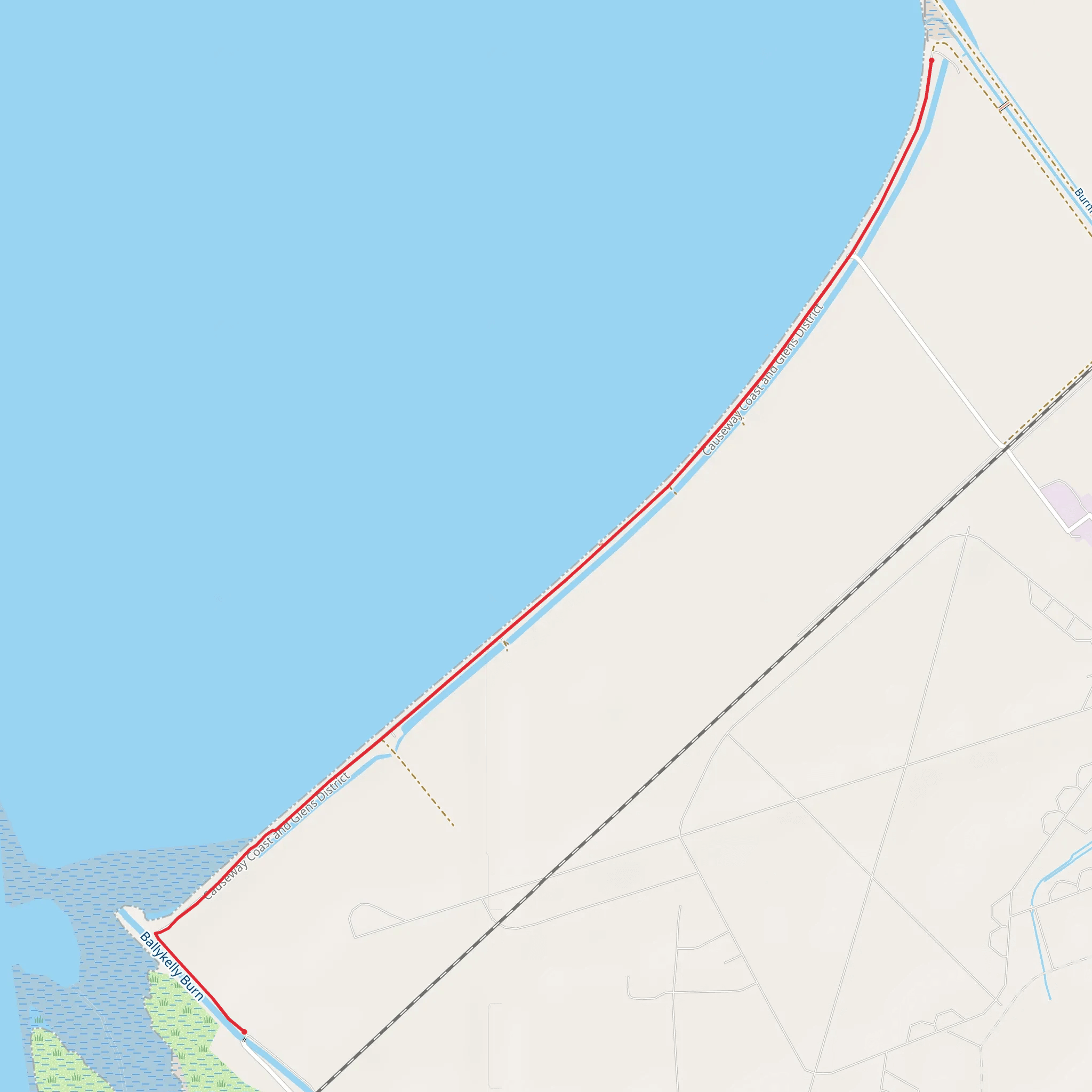 Ballykelly Bank mobile static map