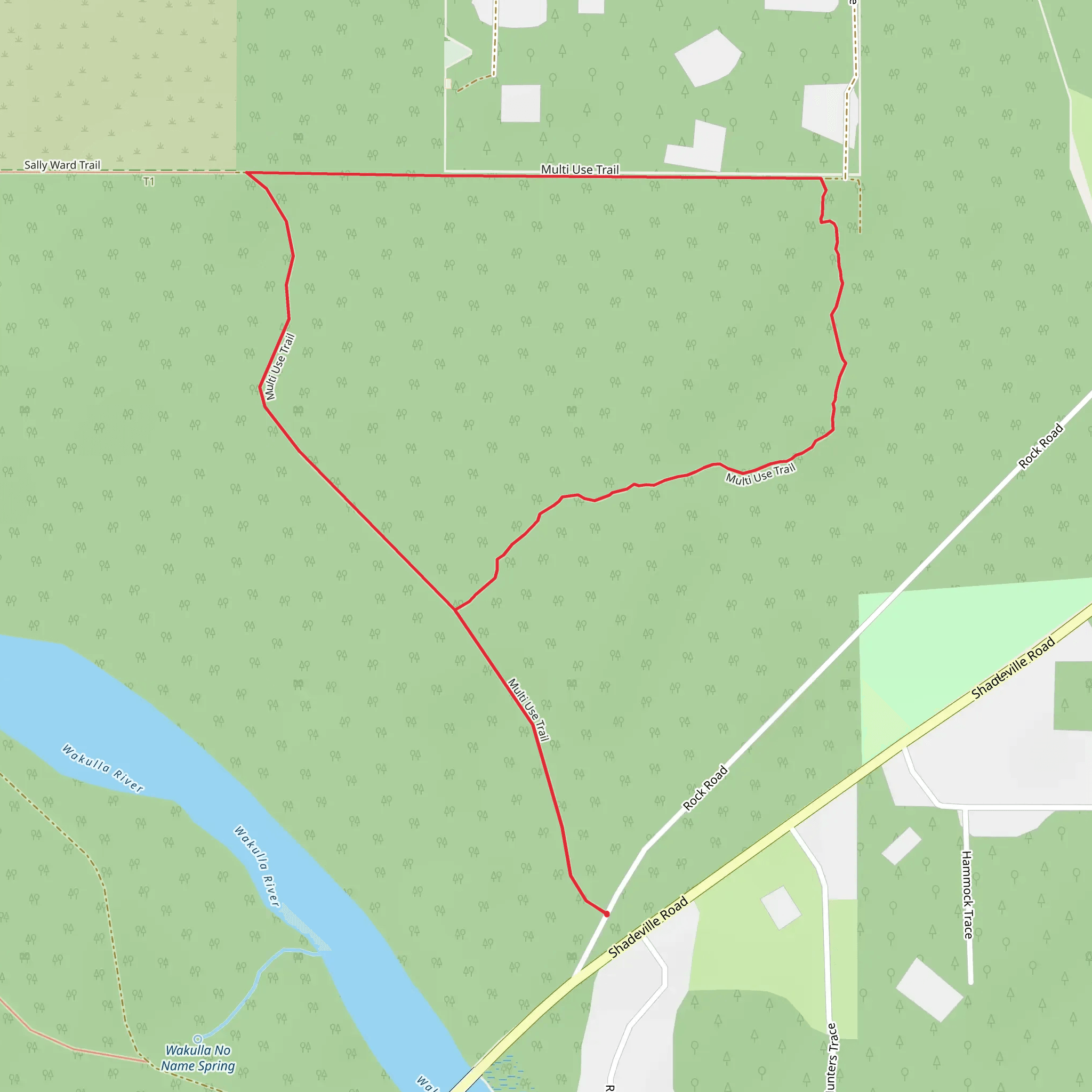 Rock Road Loop Trail mobile static map