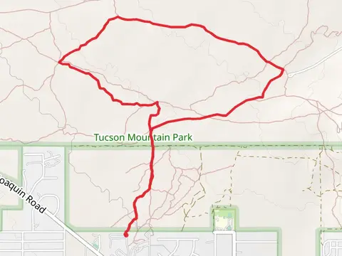 Prospector Trail, Caliche Flats Trail and Ironwood Trail Loop