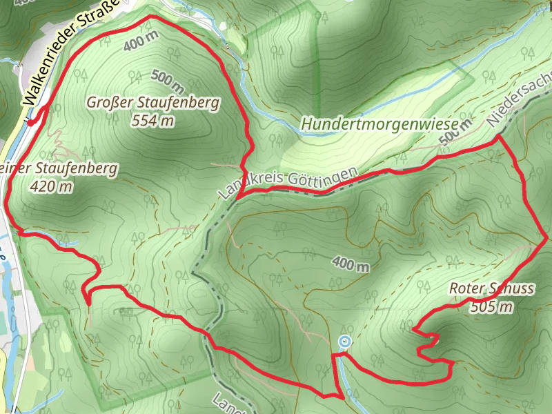Staufenberg, Wendel Eiche and 2 Lander Eiche Loop