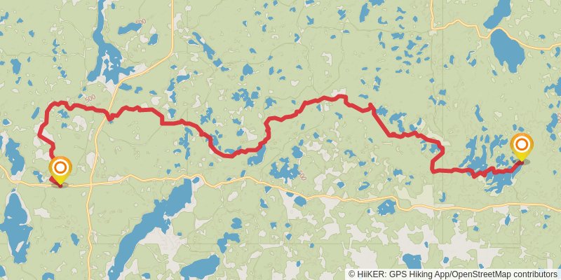North Country Trail - Minnesota stage 12 Map