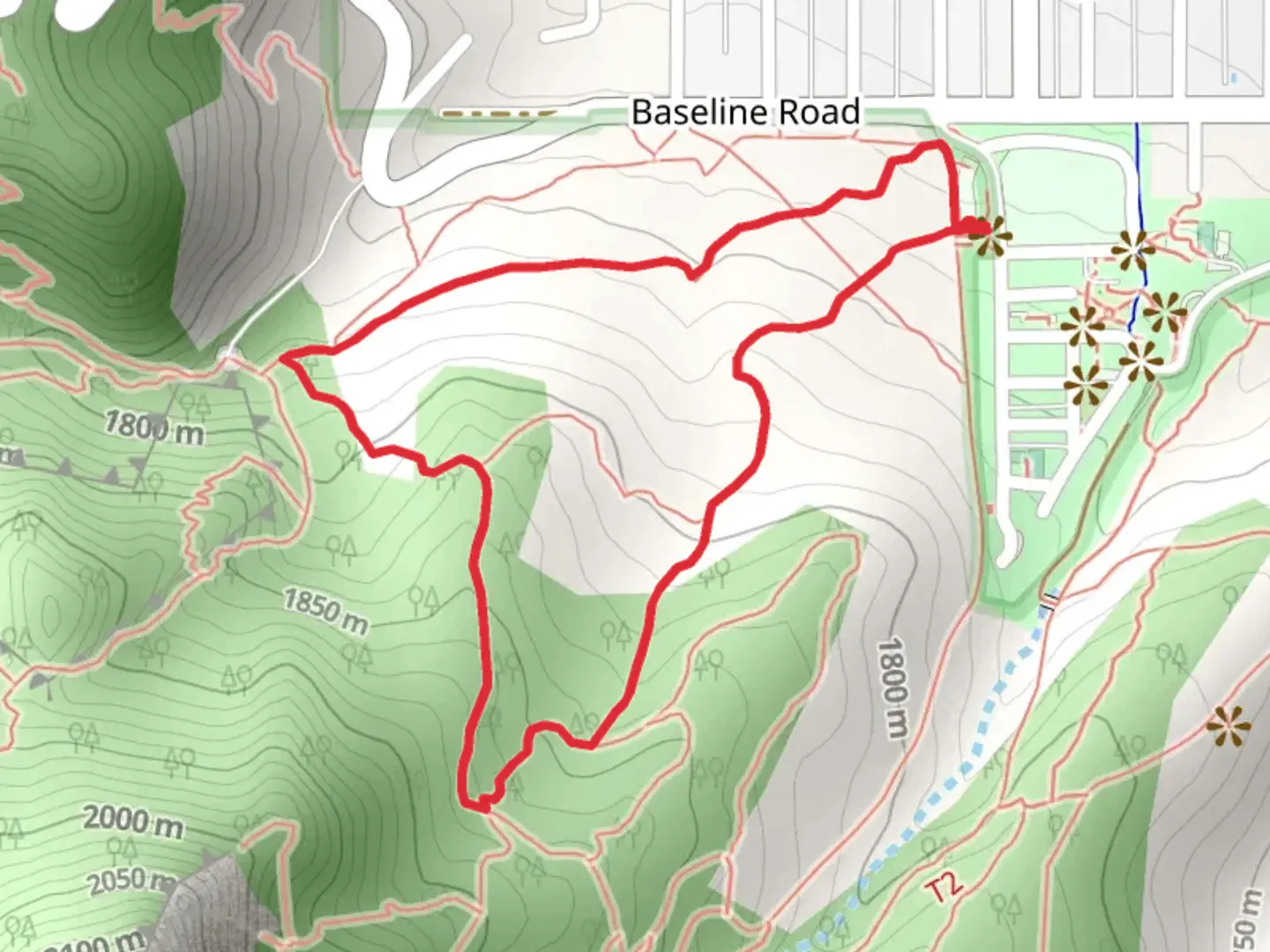An image depicting the trail Chautauqua and Meadow Loop Trail and its surrounding area.