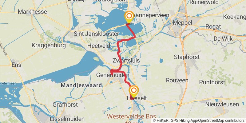 Overijssels Havezatenpad stage 10 Map