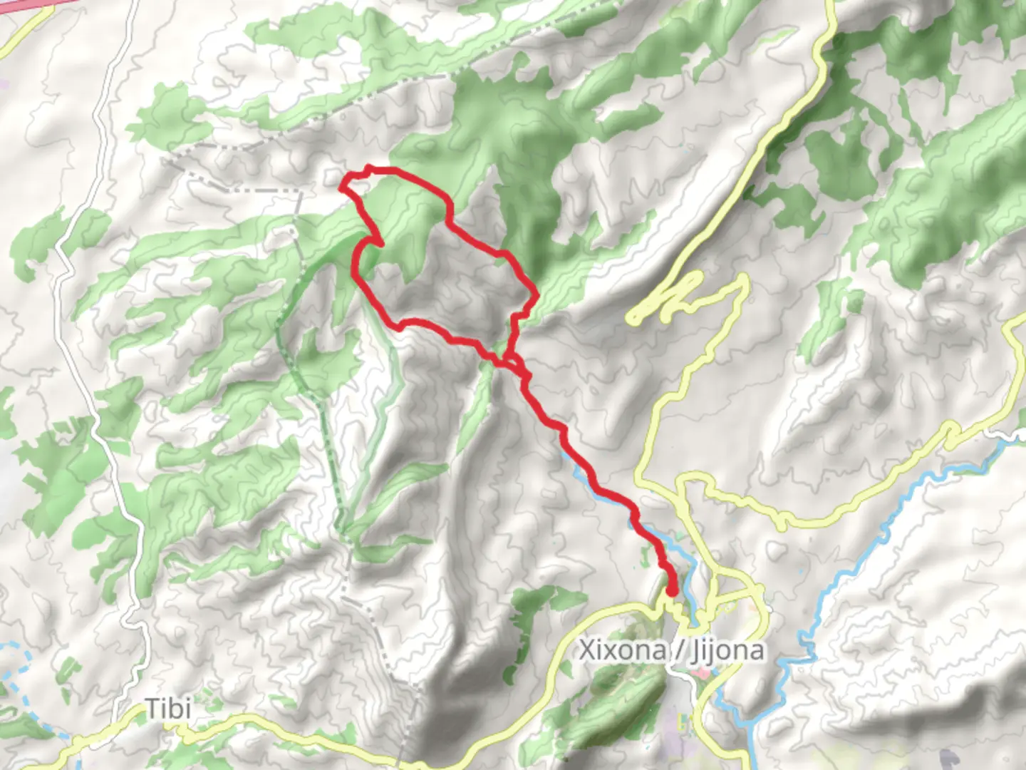 An image depicting the trail Xixona – Vivens – Xixona PR CV 112 and its surrounding area.