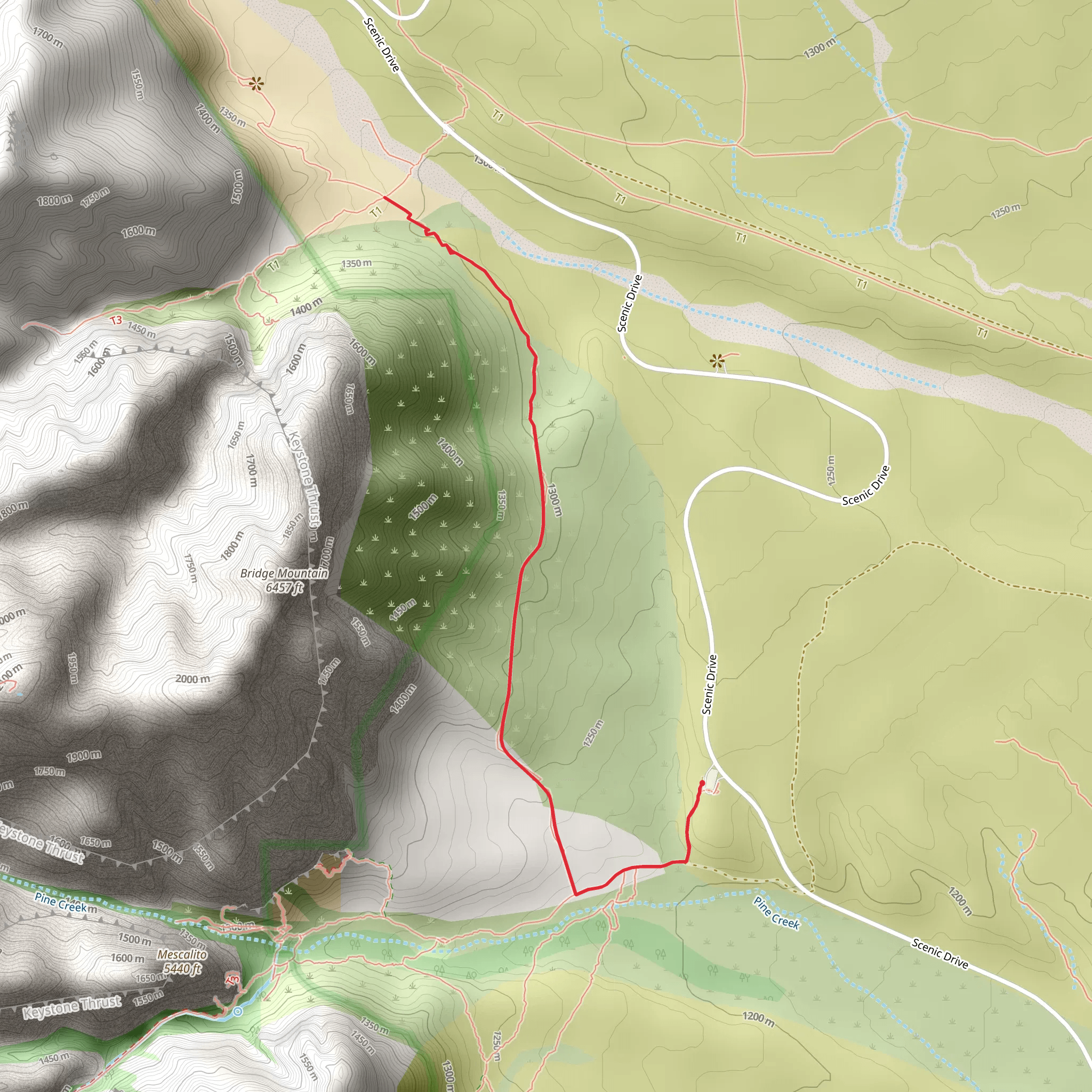 Dale's Trail mobile static map