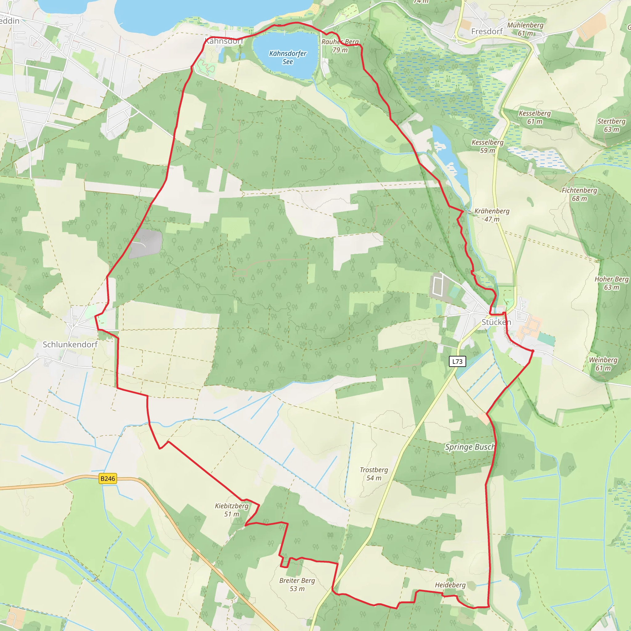 Stucken and Schlunkendorf Loop mobile static map