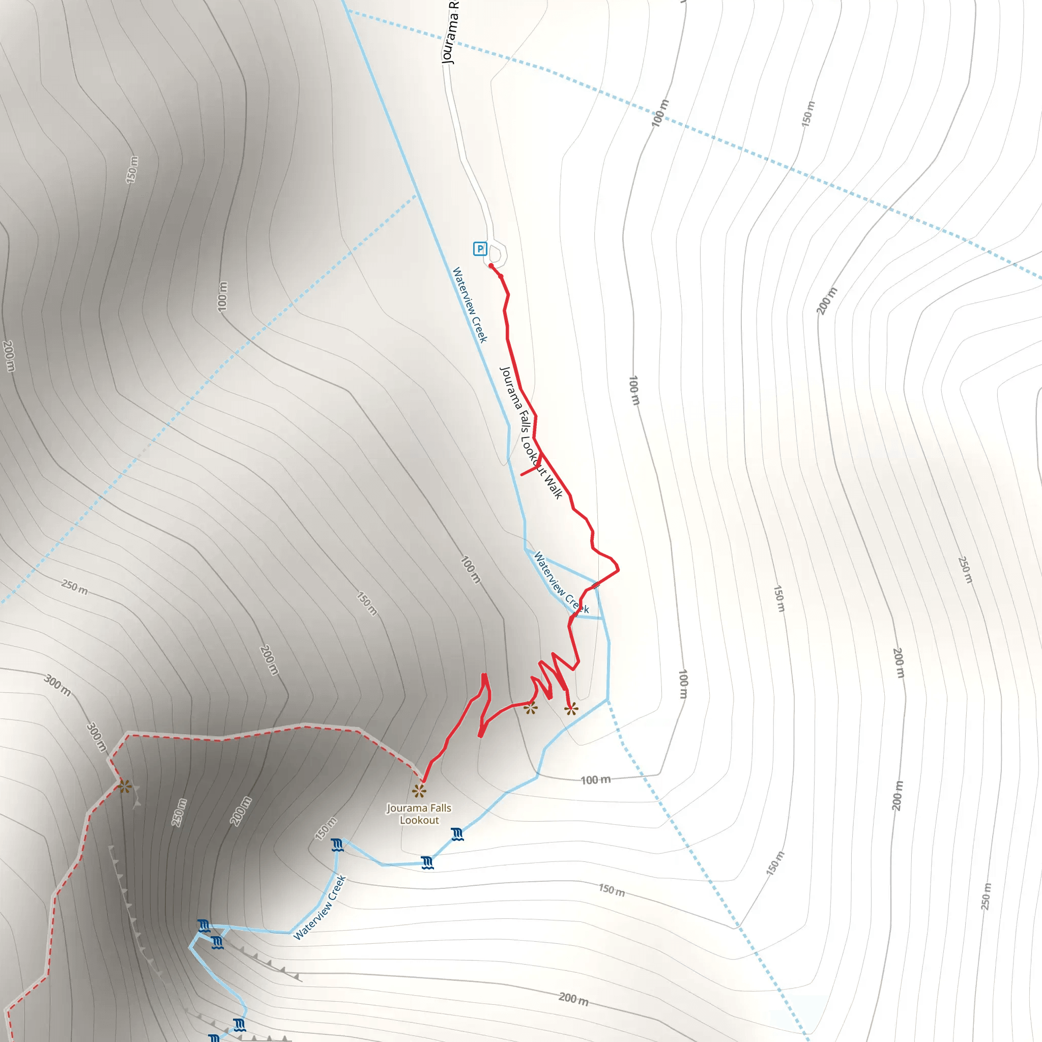Jourama Falls Track mobile static map
