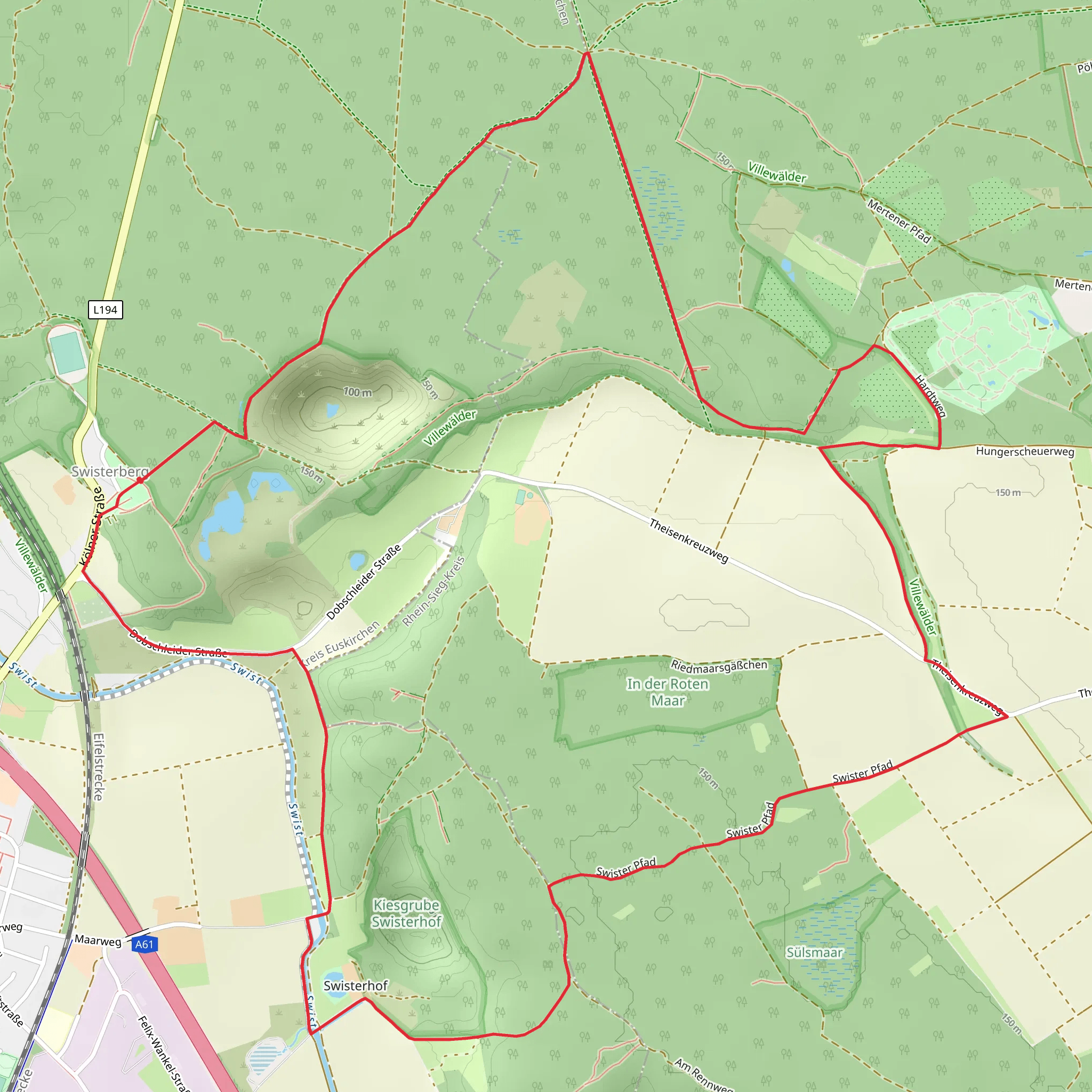 Villewaelder via Swister Pfad mobile static map