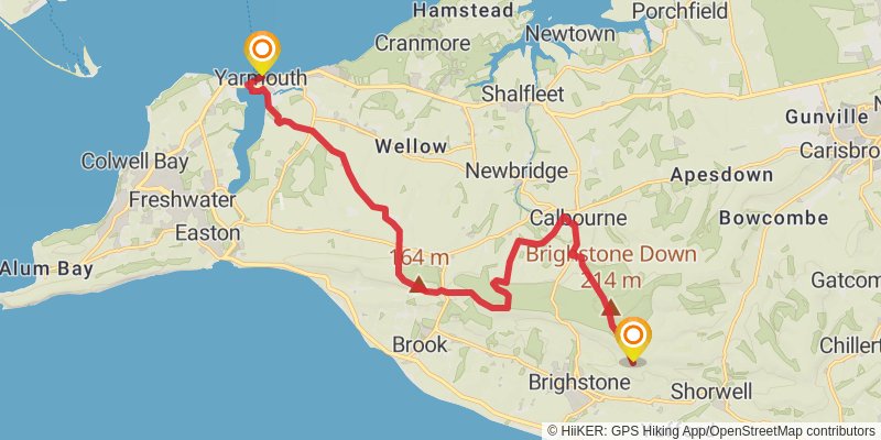 Vectis Trail stage 6 Map