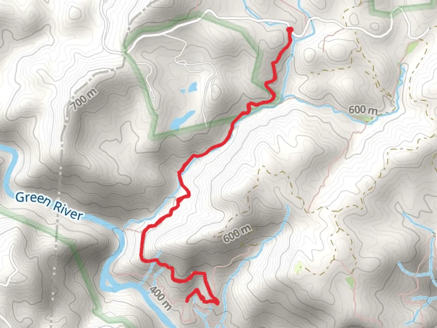 An image depicting the trail Pulliam Creek Trail and its surrounding area.