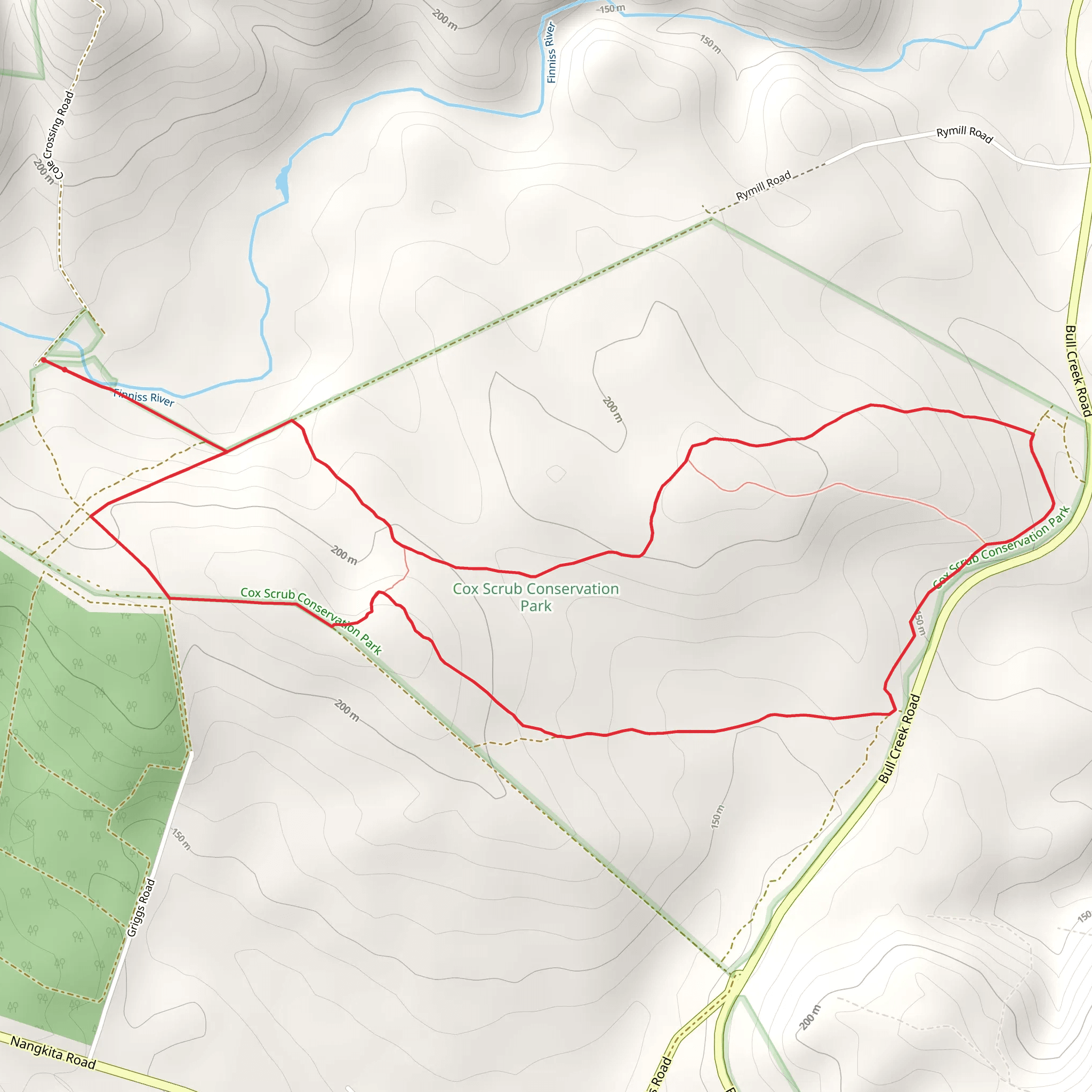 Emu Wren Hike mobile static map
