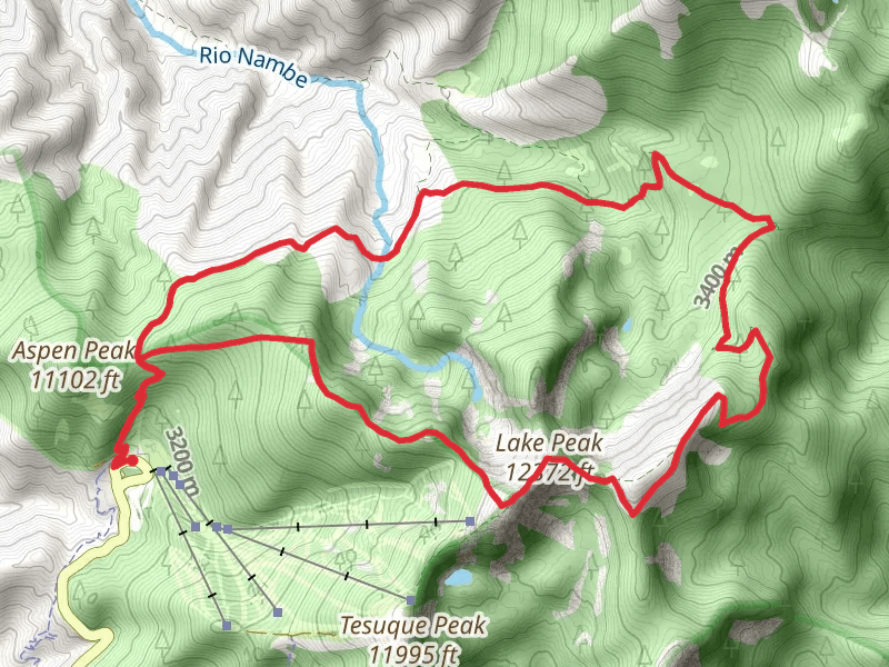 Deception Peak - Penitente Peak - Ravens Ridge Winsor Loop Trail