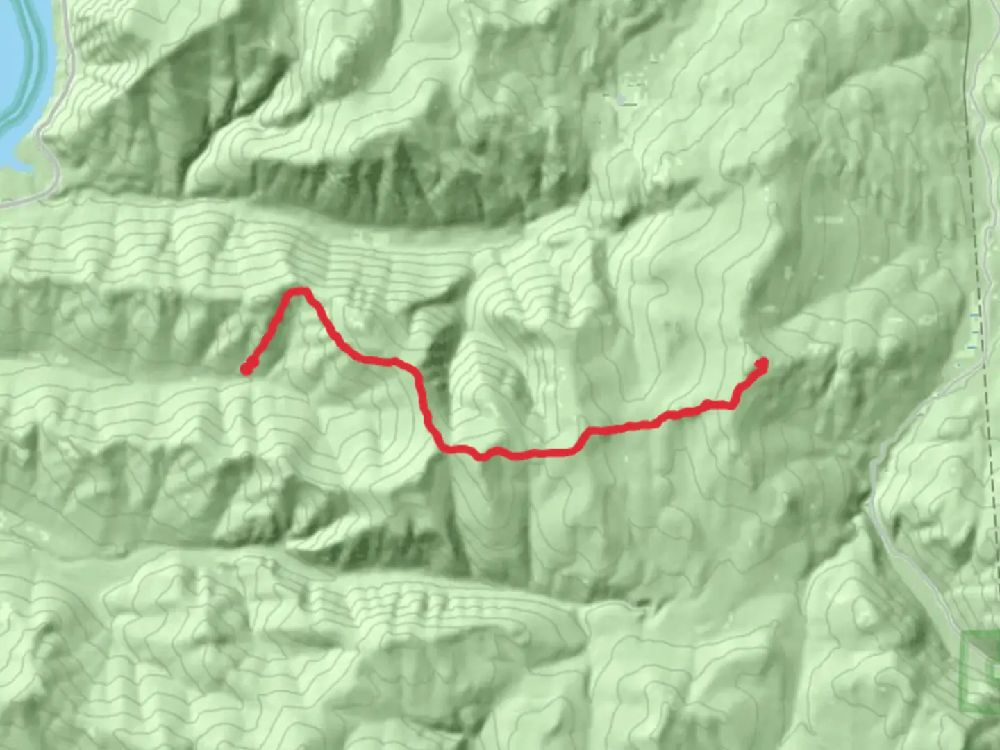 An image depicting the trail Warland Ridge Trail and its surrounding area.
