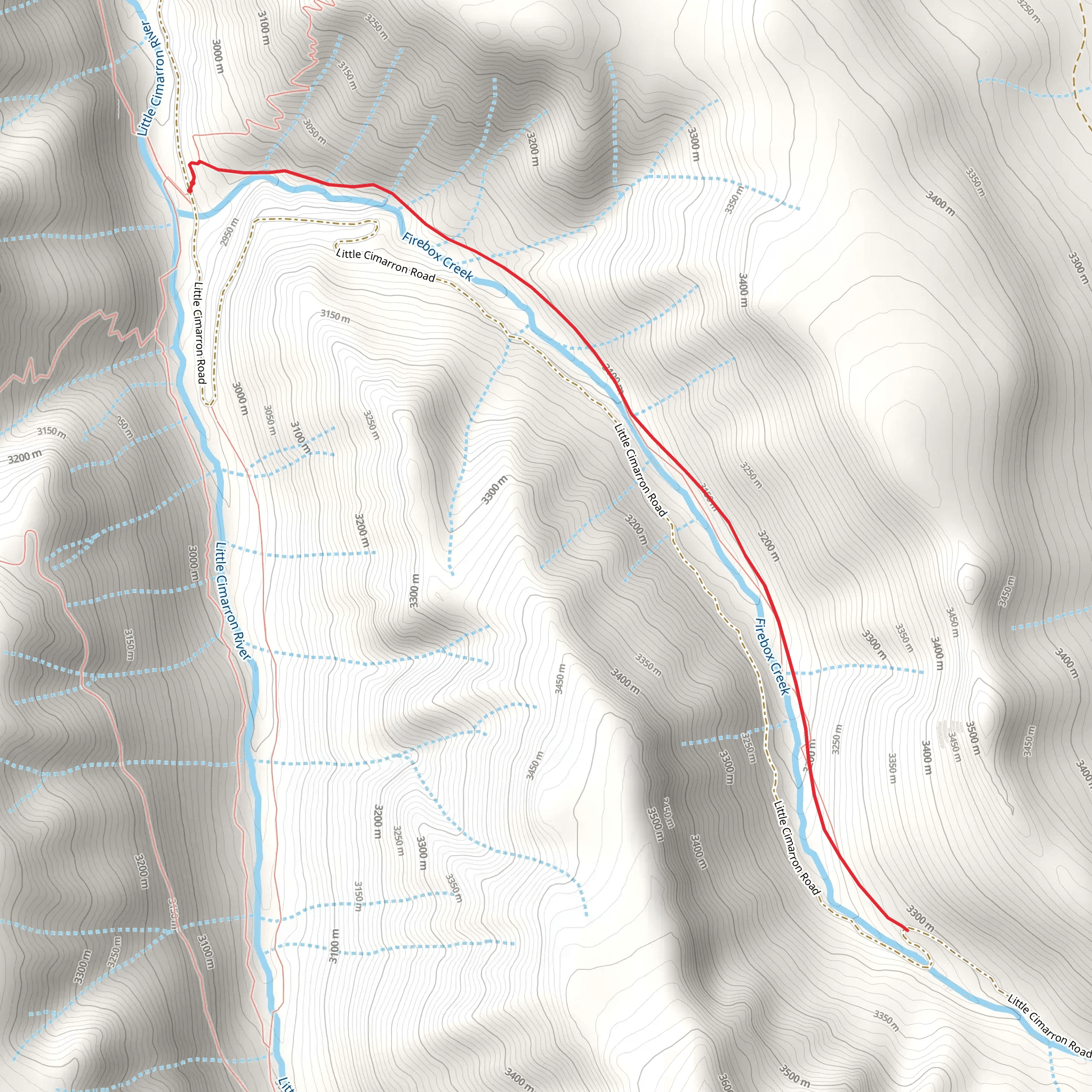 Firebox Trail mobile static map