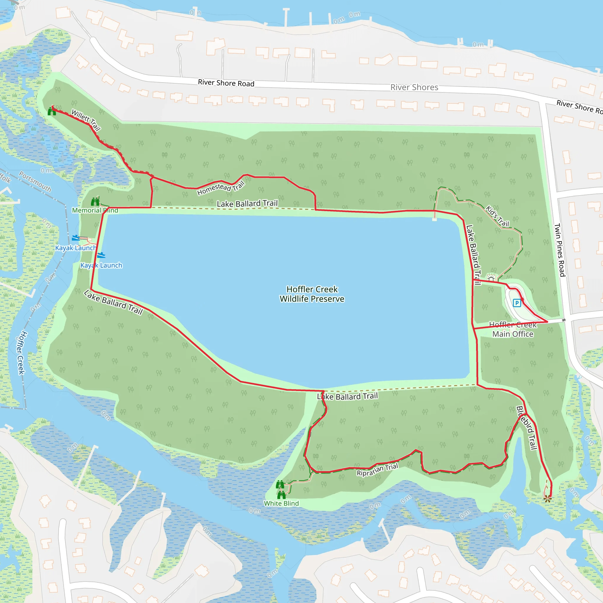 Lake Ballard Loop mobile static map