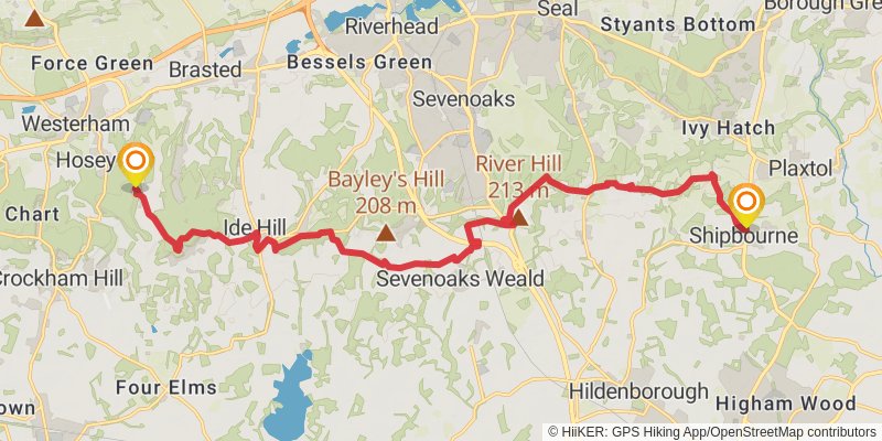 Greensand Way stage 6 Map