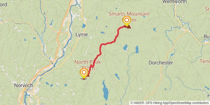 Appalachian Trail stage 172 Map